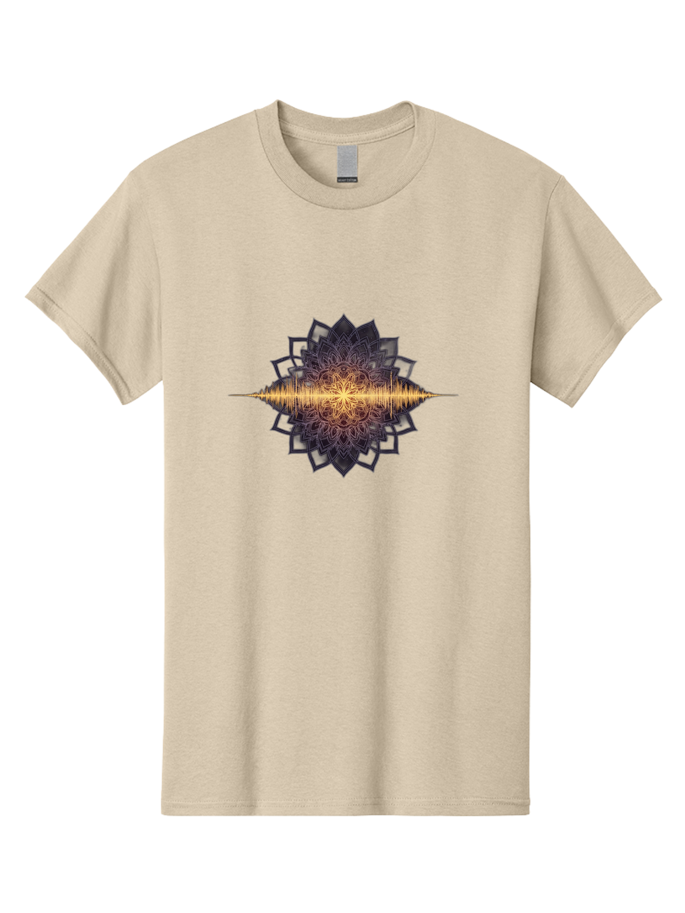 Sound-Wave-Mandala Men'S Graphic Tee, 100% Cotton, Comfortable Casual Summer Wear, Machine Washable, Vintage Camera, Old Camera, Antique Camera, Black Camera, Classic Photography, Photography Equipment, Nostalgic Device, Film Camera, Bah163