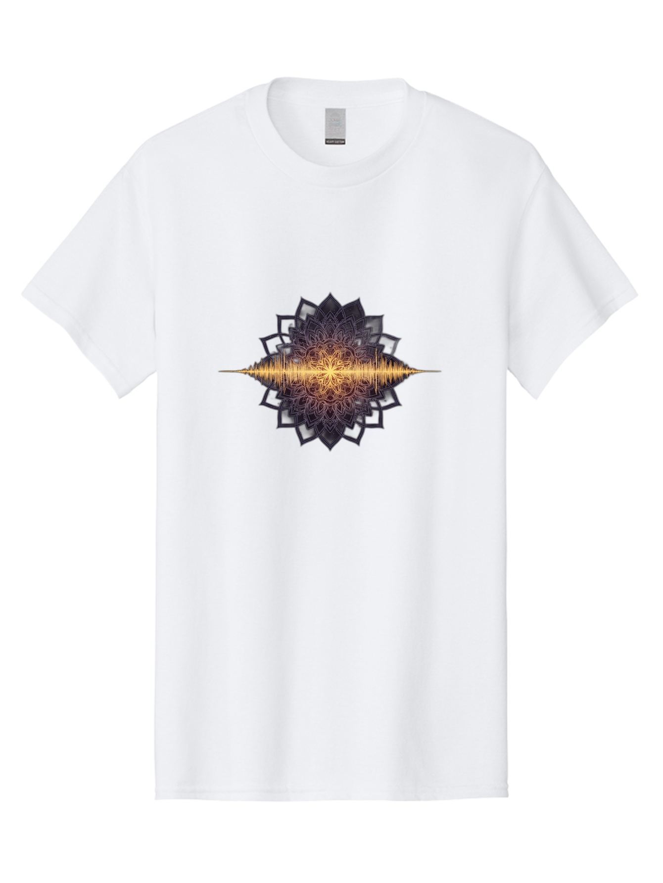 Sound-Wave-Mandala Men'S Graphic Tee, 100% Cotton, Comfortable Casual Summer Wear, Machine Washable, Vintage Camera, Old Camera, Antique Camera, Black Camera, Classic Photography, Photography Equipment, Nostalgic Device, Film Camera, Bah163