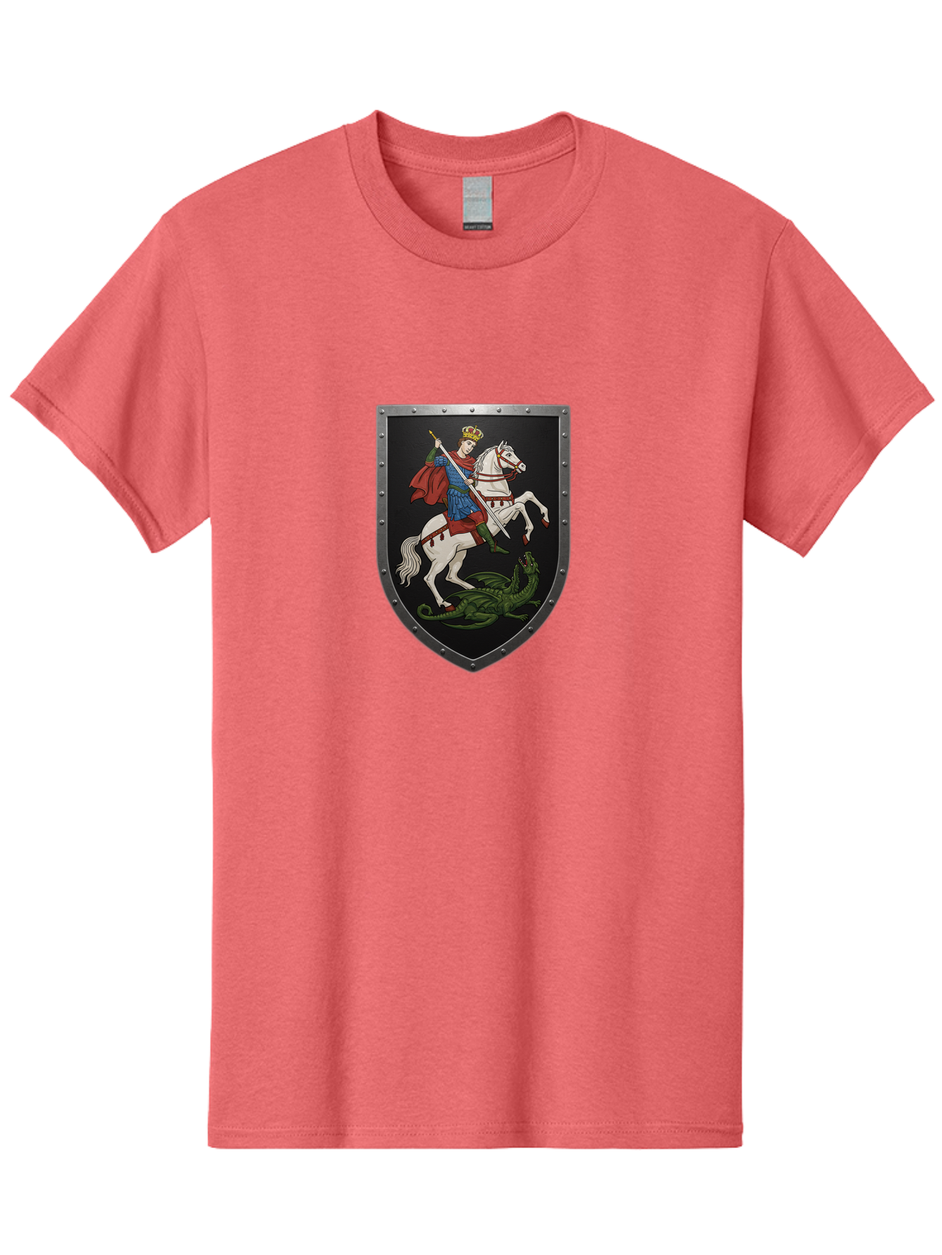 St-George-Slaying-The-Dragon Men'S Graphic Tee, 100% Cotton, Comfortable Casual Summer Wear, Machine Washable, Vintage Camera, Old Camera, Antique Camera, Black Camera, Classic Photography, Photography Equipment, Nostalgic Device, Film Camera, Bah170