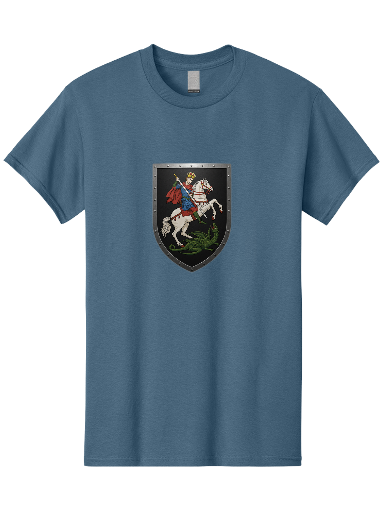 St-George-Slaying-The-Dragon Men'S Graphic Tee, 100% Cotton, Comfortable Casual Summer Wear, Machine Washable, Vintage Camera, Old Camera, Antique Camera, Black Camera, Classic Photography, Photography Equipment, Nostalgic Device, Film Camera, Bah170