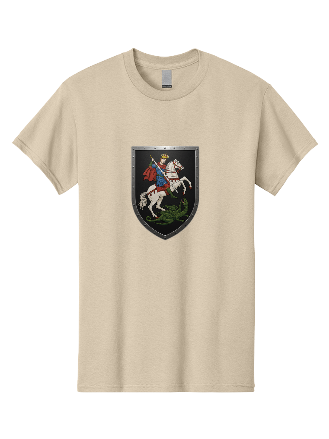 St-George-Slaying-The-Dragon Men'S Graphic Tee, 100% Cotton, Comfortable Casual Summer Wear, Machine Washable, Vintage Camera, Old Camera, Antique Camera, Black Camera, Classic Photography, Photography Equipment, Nostalgic Device, Film Camera, Bah170