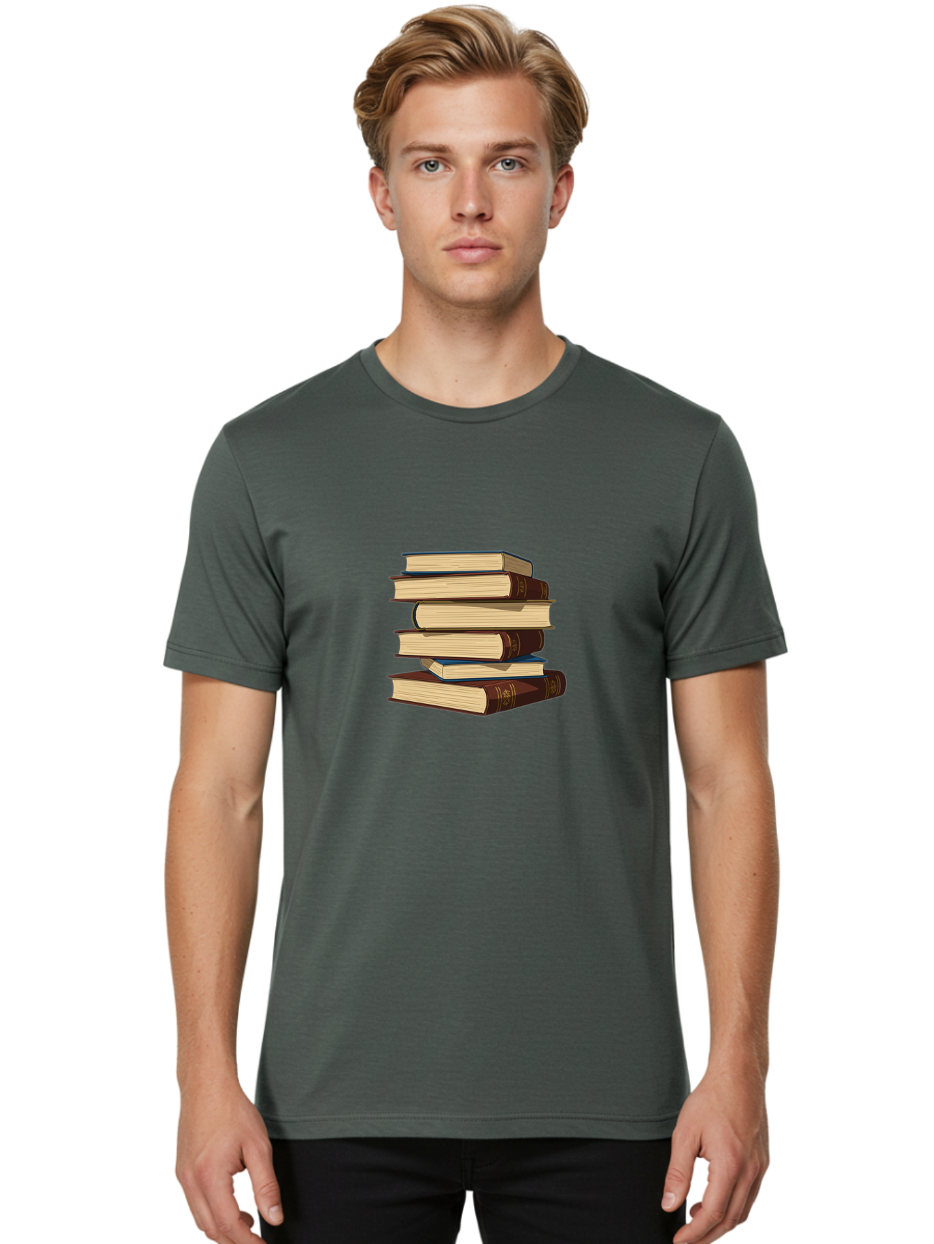 Stacked-Books Men'S Graphic Tee, 100% Cotton, Comfortable Casual Summer Wear, Machine Washable, Vintage Camera, Old Camera, Antique Camera, Black Camera, Classic Photography, Photography Equipment, Nostalgic Device, Film Camera, Camera Art Bah173