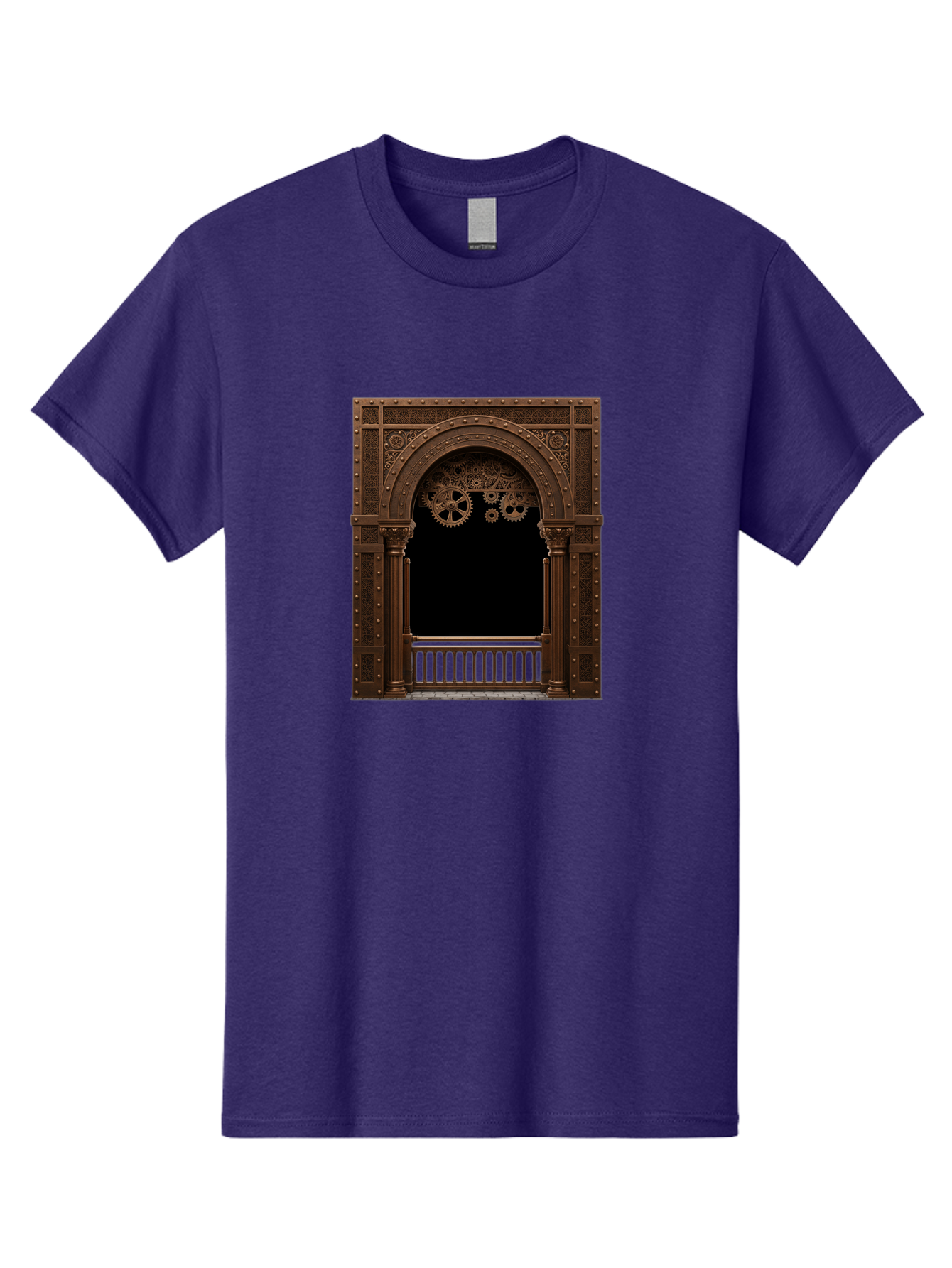 Steampunk-Archway Men'S Graphic Tee, 100% Cotton, Comfortable Casual Summer Wear, Machine Washable, Vintage Camera, Old Camera, Antique Camera, Black Camera, Classic Photography, Photography Equipment, Nostalgic Device, Film Camera, Camera Art Bah179