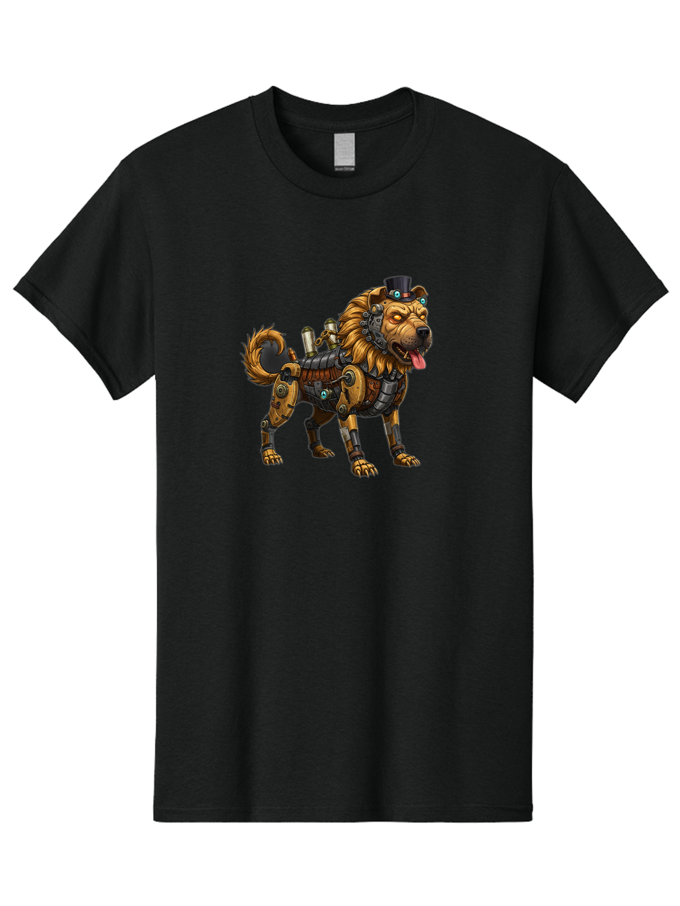 Steampunk-Dog Men'S Graphic Tee, 100% Cotton, Comfortable Casual Summer Wear, Machine Washable, Vintage Camera, Old Camera, Antique Camera, Black Camera, Classic Photography, Photography Equipment, Nostalgic Device, Film Camera, Camera Art Bah181