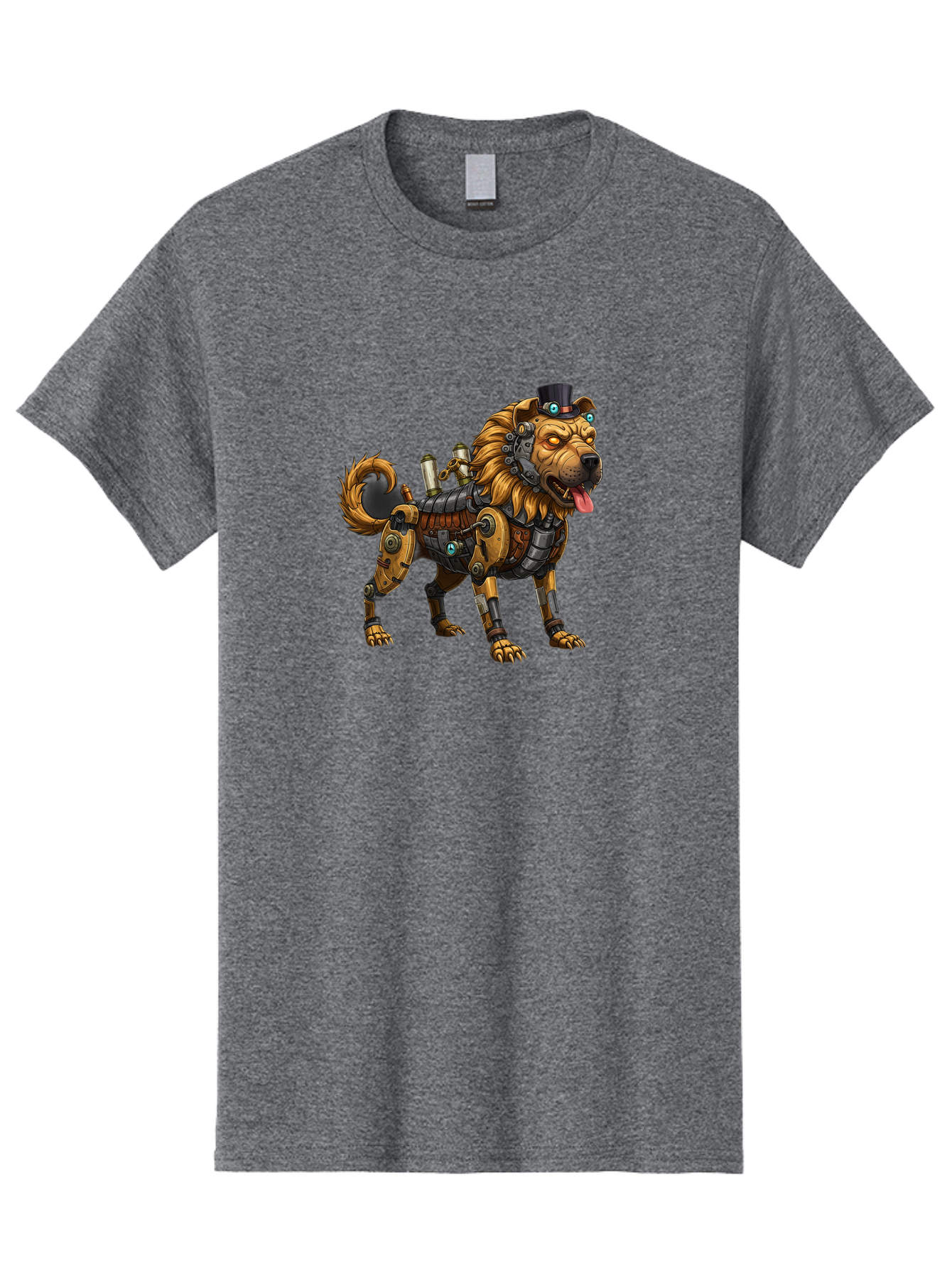 Steampunk-Dog Men'S Graphic Tee, 100% Cotton, Comfortable Casual Summer Wear, Machine Washable, Vintage Camera, Old Camera, Antique Camera, Black Camera, Classic Photography, Photography Equipment, Nostalgic Device, Film Camera, Camera Art Bah181