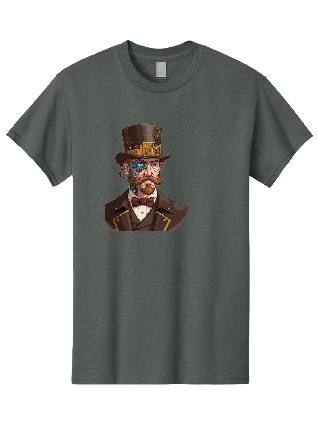 Steampunk-Gentleman Men'S Graphic Tee, 100% Cotton, Comfortable Casual Summer Wear, Machine Washable, Vintage Camera, Old Camera, Antique Camera, Black Camera, Classic Photography, Photography Equipment, Nostalgic Device, Film Camera, Bah183