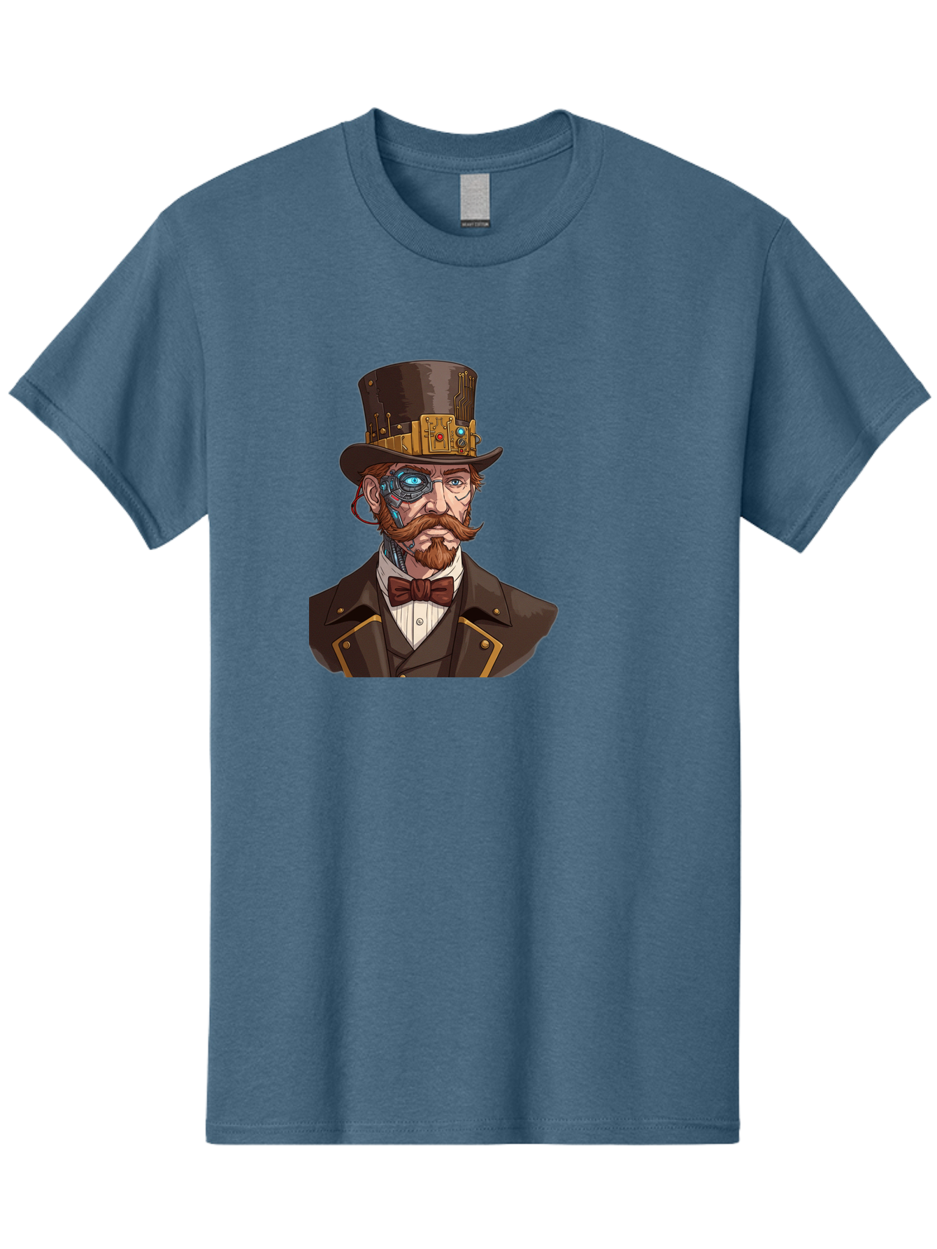 Steampunk-Gentleman Men'S Graphic Tee, 100% Cotton, Comfortable Casual Summer Wear, Machine Washable, Vintage Camera, Old Camera, Antique Camera, Black Camera, Classic Photography, Photography Equipment, Nostalgic Device, Film Camera, Bah183