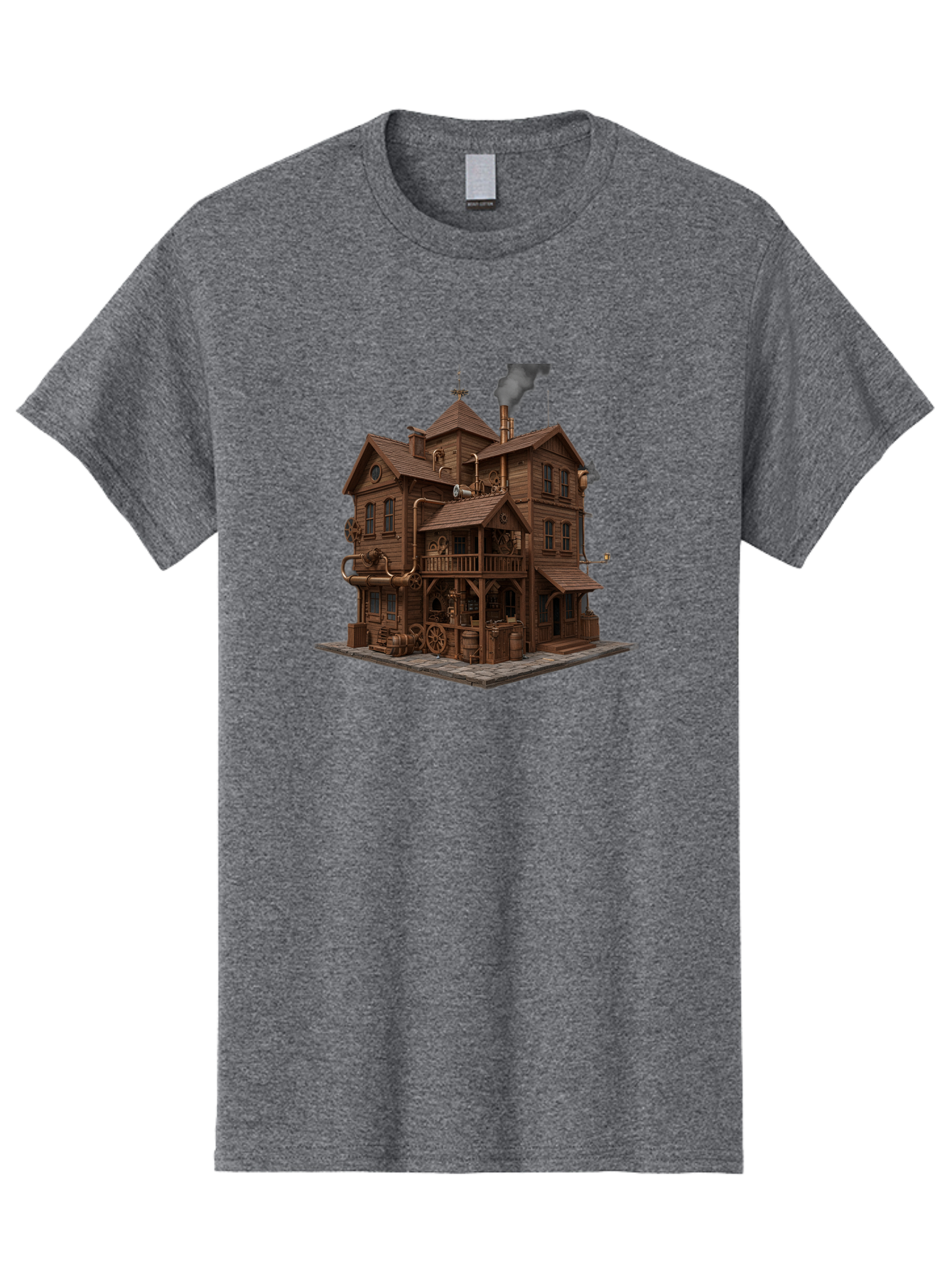 Steampunk-House Men'S Graphic Tee, 100% Cotton, Comfortable Casual Summer Wear, Machine Washable, Vintage Camera, Old Camera, Antique Camera, Black Camera, Classic Photography, Photography Equipment, Nostalgic Device, Film Camera, Camera Art Bah184