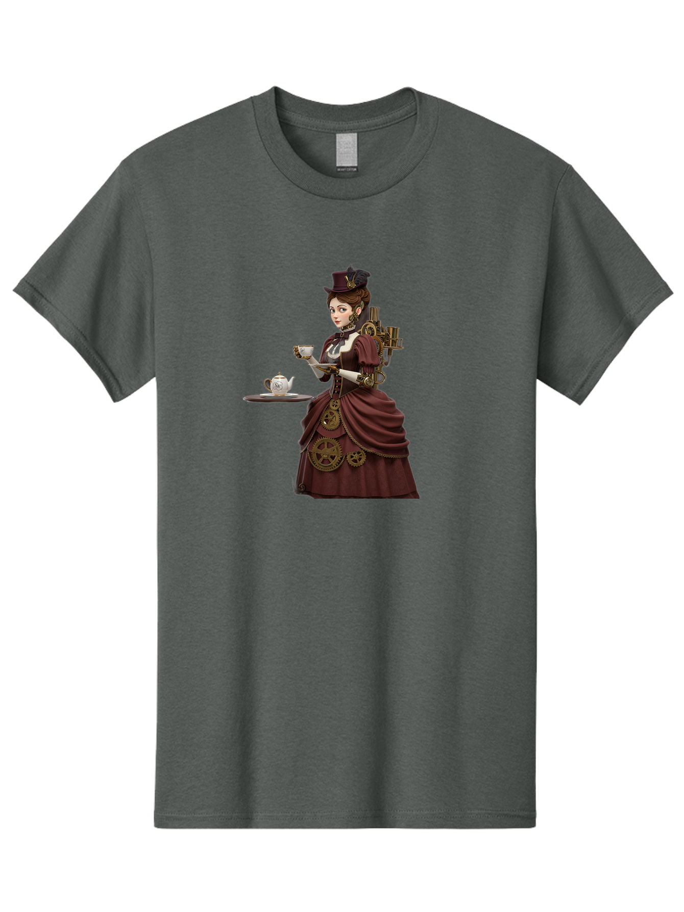 Steampunk-Lady Men'S Graphic Tee, 100% Cotton, Comfortable Casual Summer Wear, Machine Washable, Vintage Camera, Old Camera, Antique Camera, Black Camera, Classic Photography, Photography Equipment, Nostalgic Device, Film Camera, Camera Art Bah185