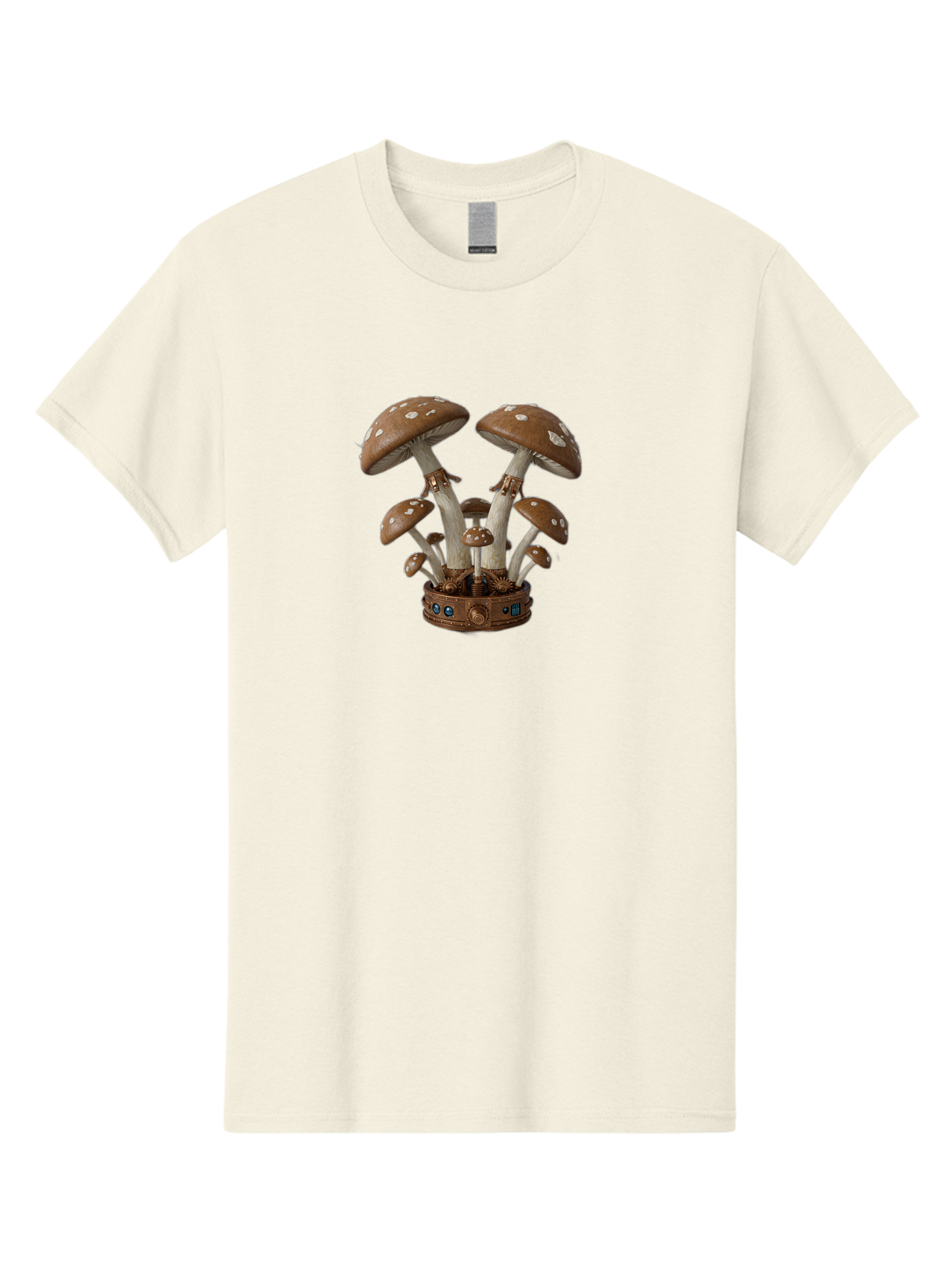 Steampunk-Mushrooms Men'S Graphic Tee, 100% Cotton, Comfortable Casual Summer Wear, Machine Washable, Vintage Camera, Old Camera, Antique Camera, Black Camera, Classic Photography, Photography Equipment, Nostalgic Device, Film Camera, Bah187