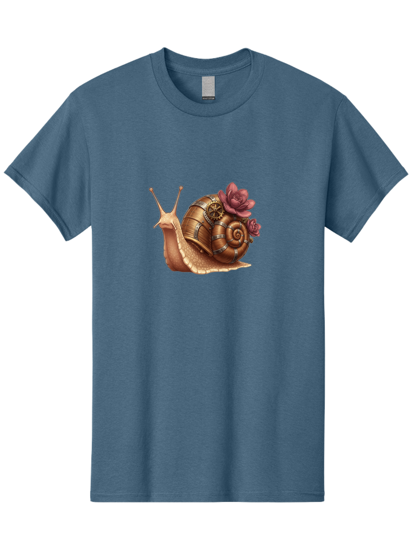 Steampunk-Snail Men'S Graphic Tee, 100% Cotton, Comfortable Casual Summer Wear, Machine Washable, Vintage Camera, Old Camera, Antique Camera, Black Camera, Classic Photography, Photography Equipment, Nostalgic Device, Film Camera, Camera Art Bah188