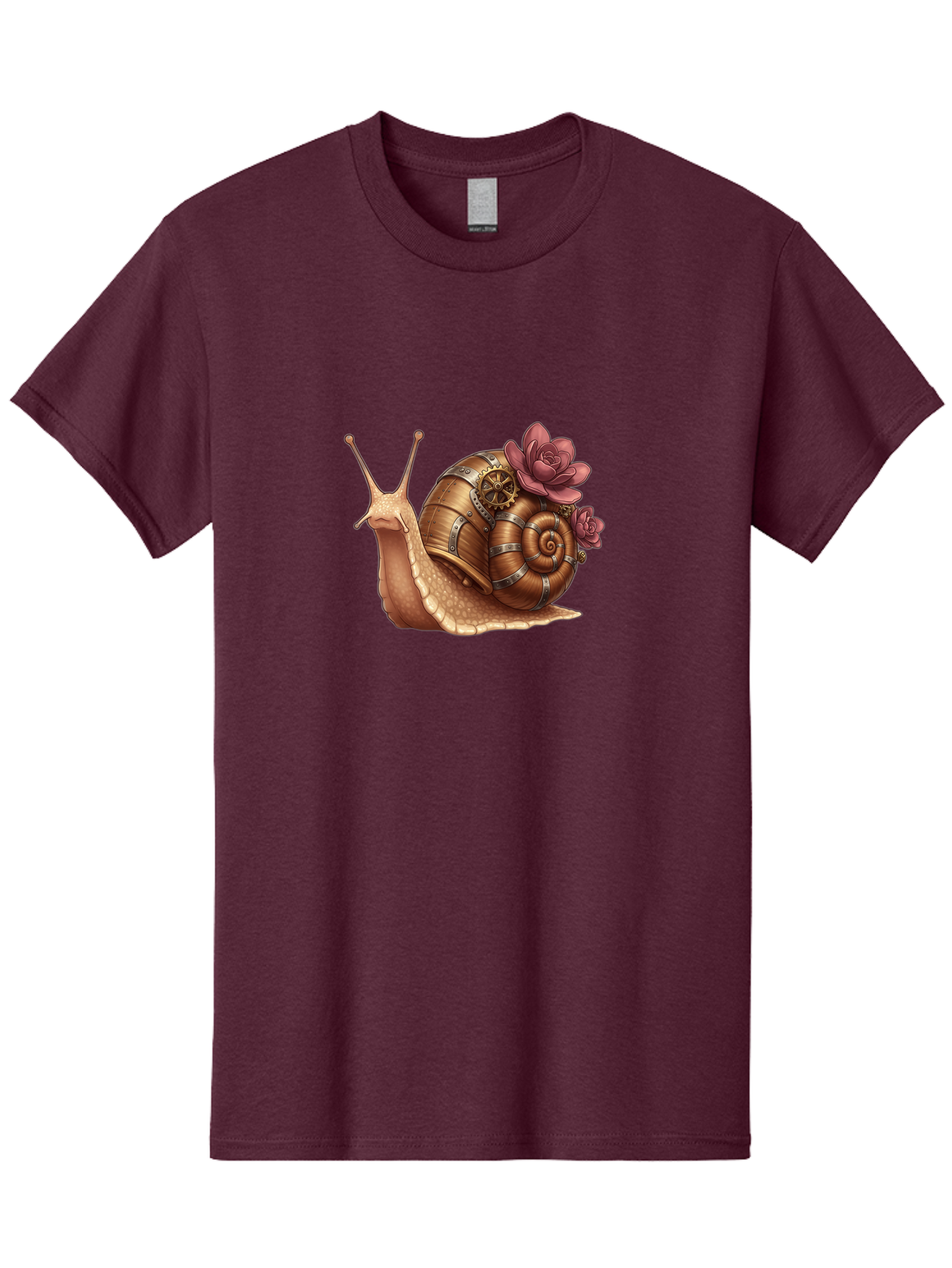Steampunk-Snail Men'S Graphic Tee, 100% Cotton, Comfortable Casual Summer Wear, Machine Washable, Vintage Camera, Old Camera, Antique Camera, Black Camera, Classic Photography, Photography Equipment, Nostalgic Device, Film Camera, Camera Art Bah188