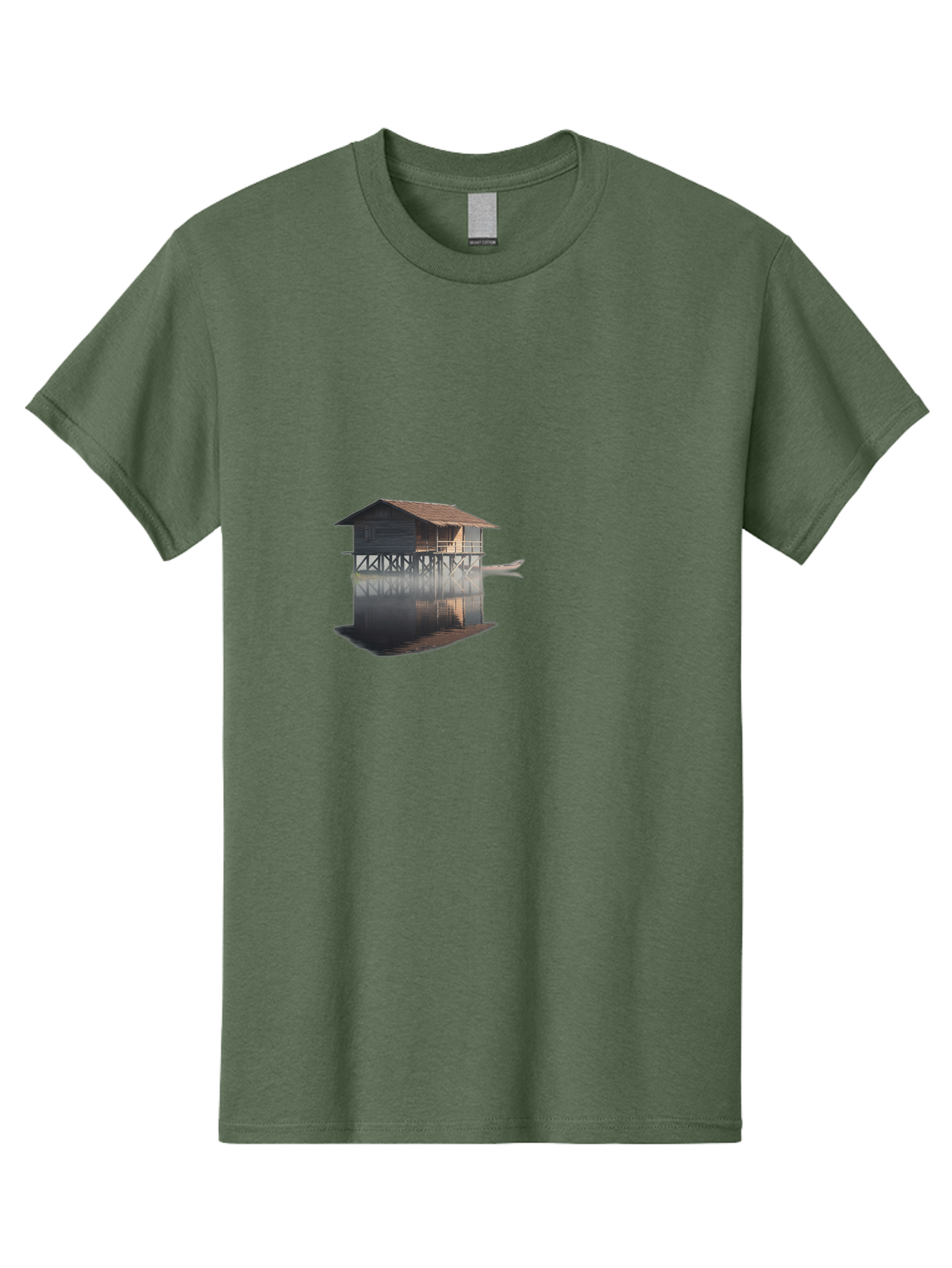 Stilt-House-1 Men'S Graphic Tee, 100% Cotton, Comfortable Casual Summer Wear, Machine Washable, Vintage Camera, Old Camera, Antique Camera, Black Camera, Classic Photography, Photography Equipment, Nostalgic Device, Film Camera, Camera Art Bah189
