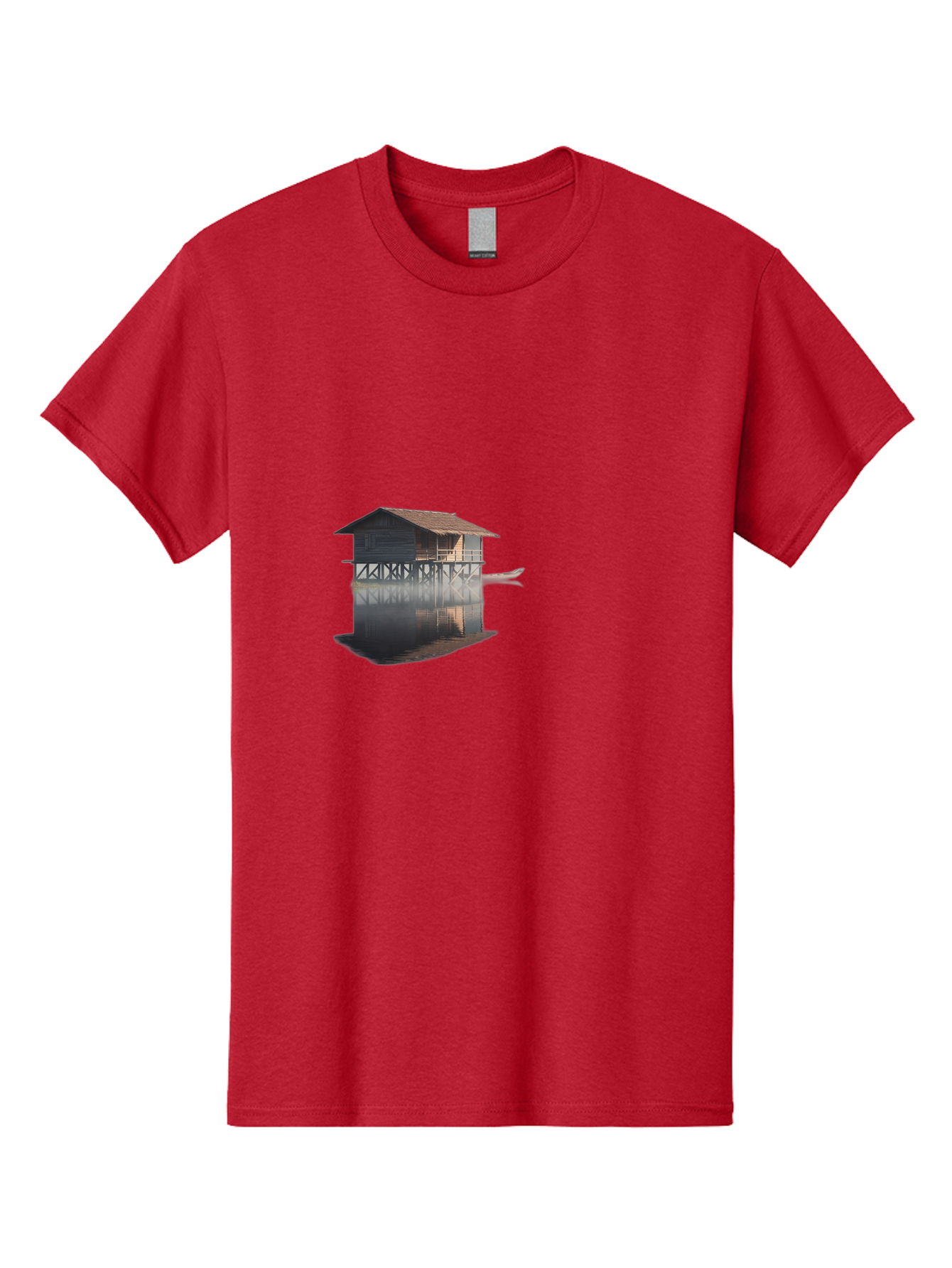 Stilt-House-1 Men'S Graphic Tee, 100% Cotton, Comfortable Casual Summer Wear, Machine Washable, Vintage Camera, Old Camera, Antique Camera, Black Camera, Classic Photography, Photography Equipment, Nostalgic Device, Film Camera, Camera Art Bah189