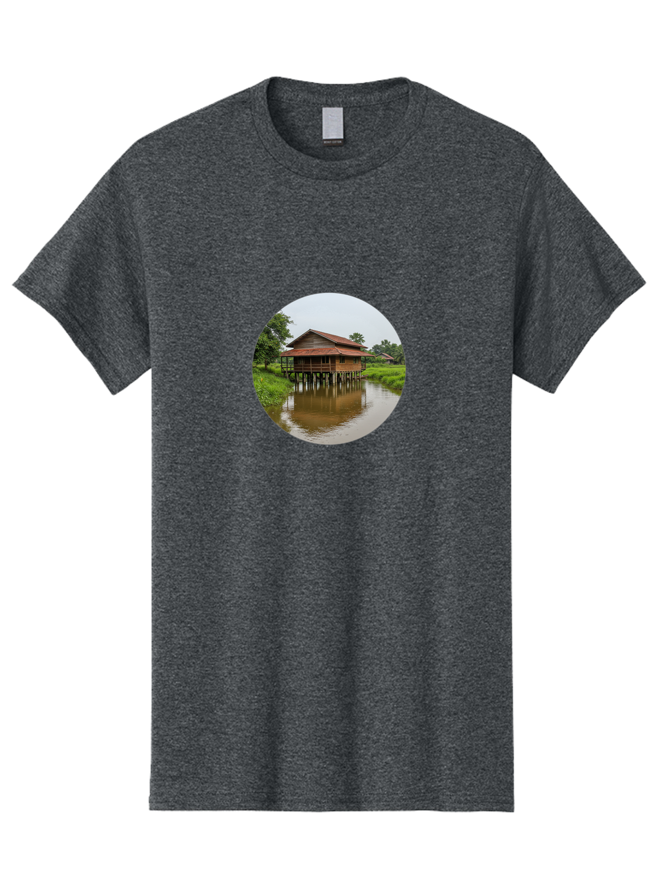 Stilt-House-2 Men'S Graphic Tee, 100% Cotton, Comfortable Casual Summer Wear, Machine Washable, Vintage Camera, Old Camera, Antique Camera, Black Camera, Classic Photography, Photography Equipment, Nostalgic Device, Film Camera, Camera Art Bah190