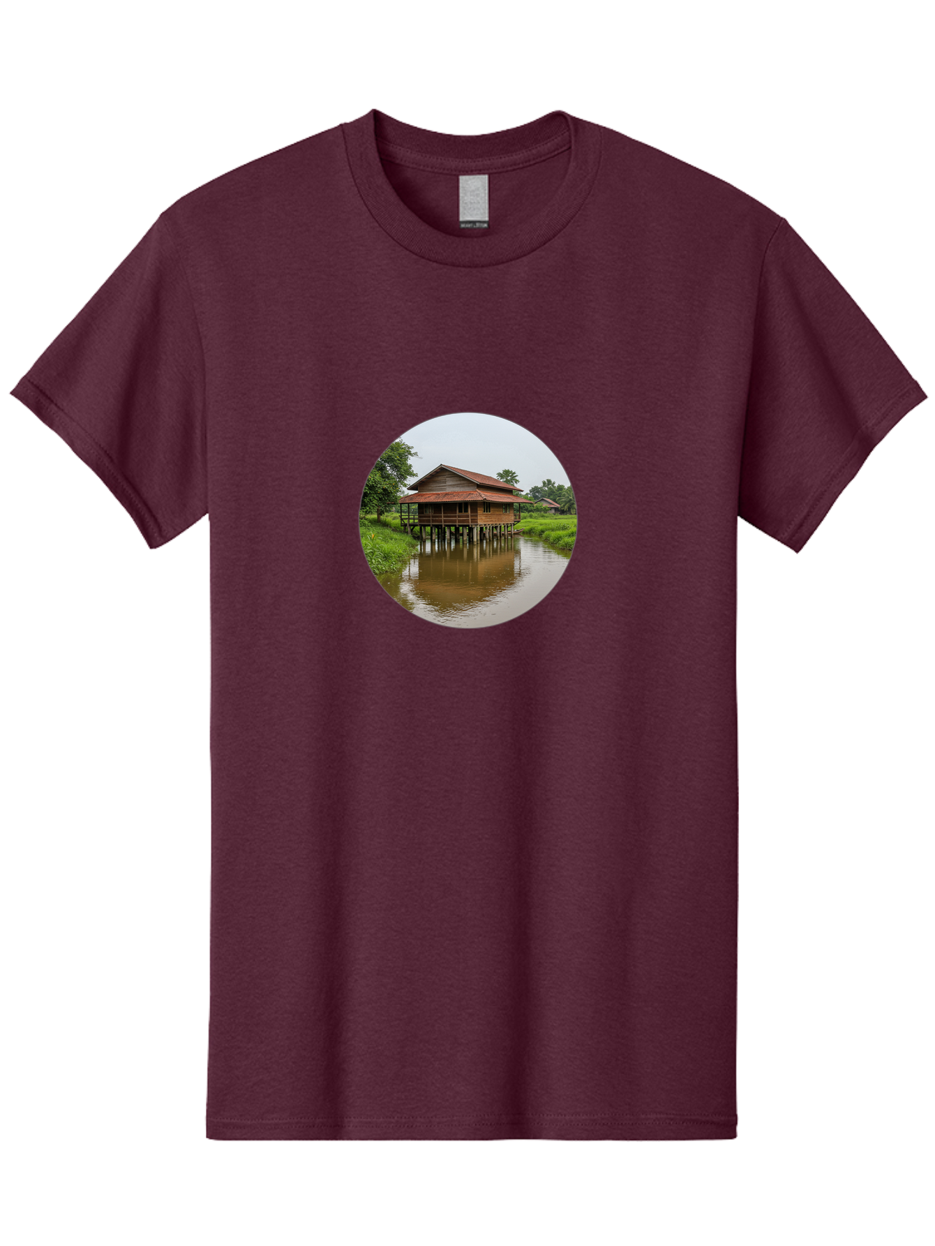 Stilt-House-2 Men'S Graphic Tee, 100% Cotton, Comfortable Casual Summer Wear, Machine Washable, Vintage Camera, Old Camera, Antique Camera, Black Camera, Classic Photography, Photography Equipment, Nostalgic Device, Film Camera, Camera Art Bah190