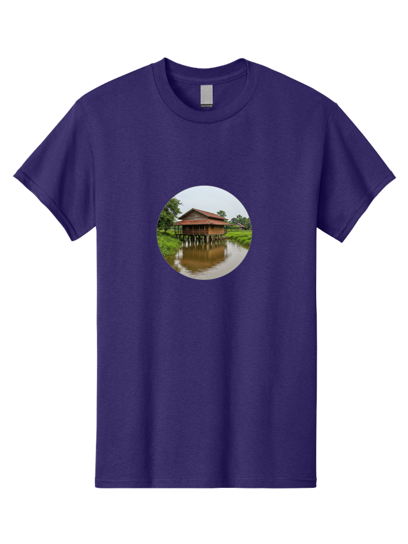 Stilt-House-2 Men'S Graphic Tee, 100% Cotton, Comfortable Casual Summer Wear, Machine Washable, Vintage Camera, Old Camera, Antique Camera, Black Camera, Classic Photography, Photography Equipment, Nostalgic Device, Film Camera, Camera Art Bah190