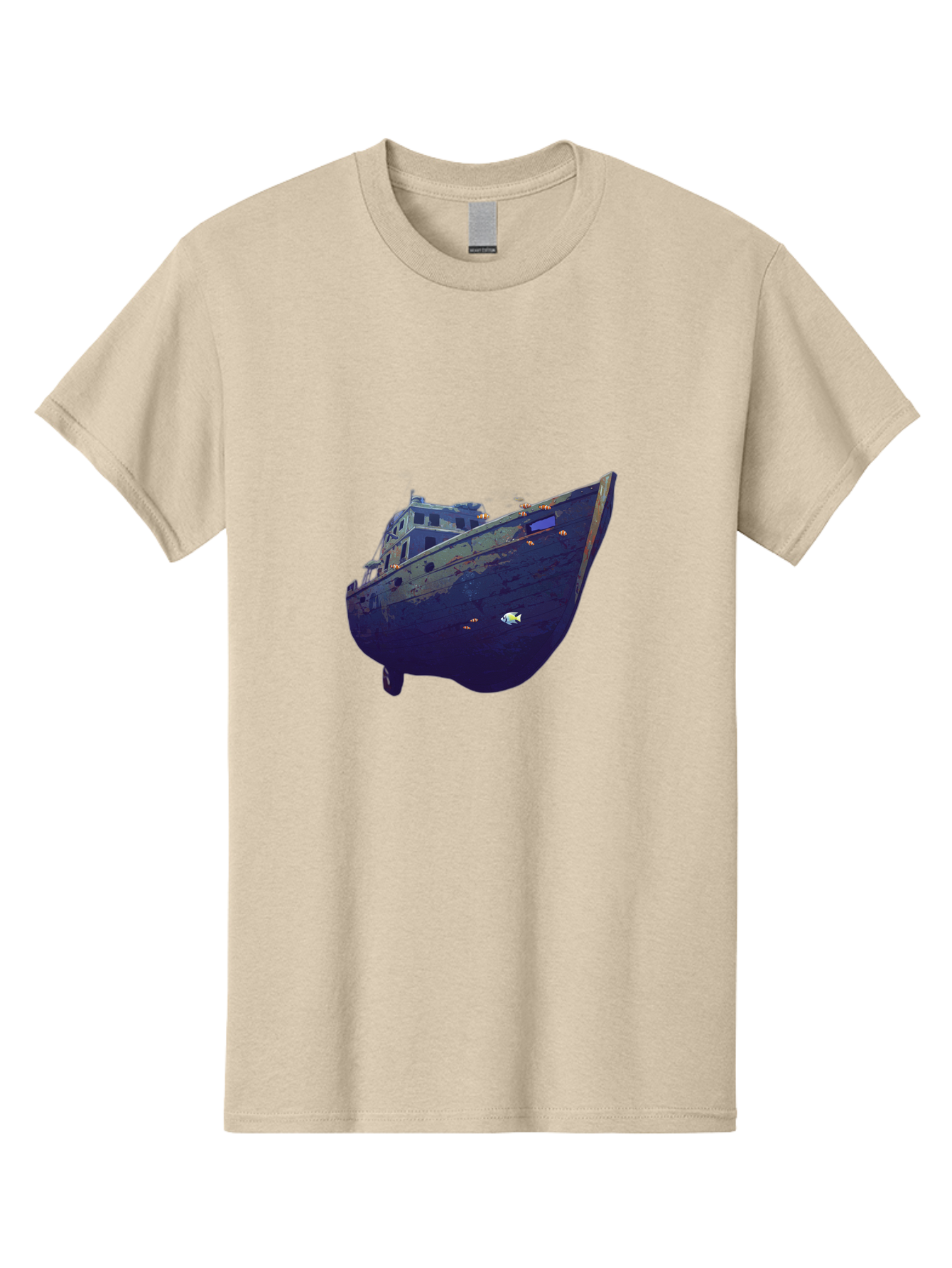 Submerged-Ship Men'S Graphic Tee, 100% Cotton, Comfortable Casual Summer Wear, Machine Washable, Vintage Camera, Old Camera, Antique Camera, Black Camera, Classic Photography, Photography Equipment, Nostalgic Device, Film Camera, Camera Art Bah196