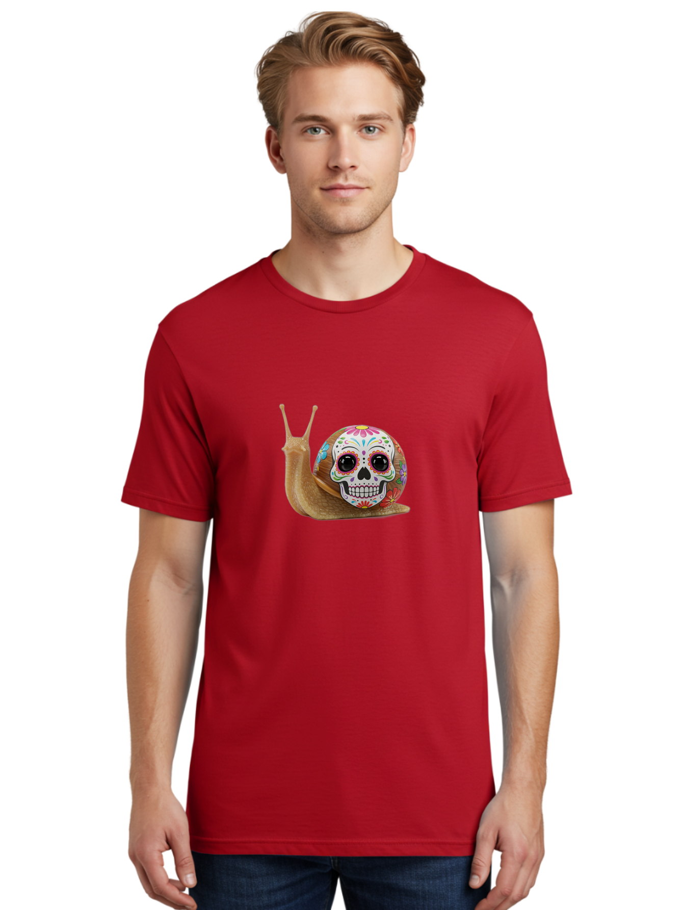 Sugar-Skull-Snail Men'S Graphic Tee, 100% Cotton, Comfortable Casual Summer Wear, Machine Washable, Vintage Camera, Old Camera, Antique Camera, Black Camera, Classic Photography, Photography Equipment, Nostalgic Device, Film Camera, Camera Art Bah199