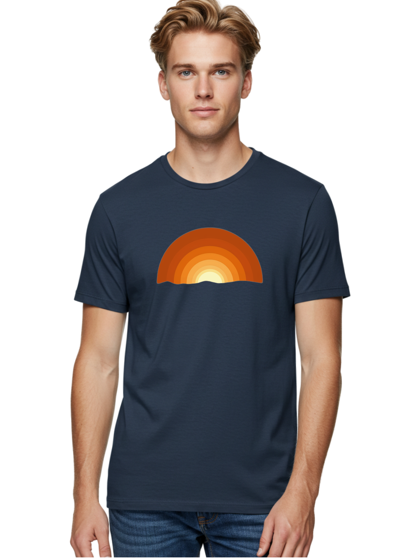 Sunset-1 Men'S Graphic Tee, 100% Cotton, Comfortable Casual Summer Wear, Machine Washable, Vintage Camera, Old Camera, Antique Camera, Black Camera, Classic Photography, Photography Equipment, Nostalgic Device, Film Camera, Camera Art Bah207