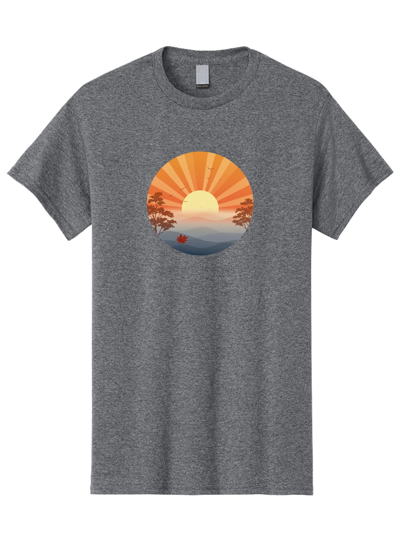 Sunset-Landscape Men'S Graphic Tee, 100% Cotton, Comfortable Casual Summer Wear, Machine Washable, Vintage Camera, Old Camera, Antique Camera, Black Camera, Classic Photography, Photography Equipment, Nostalgic Device, Film Camera, Camera Art Bah208