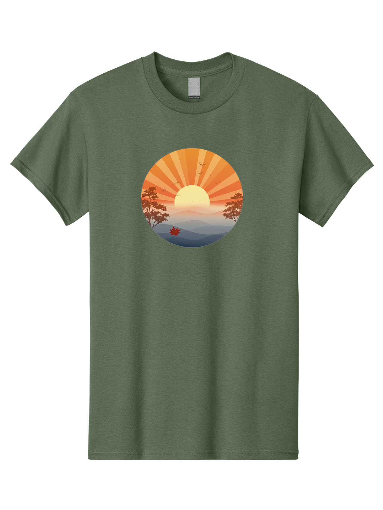Sunset-Landscape Men'S Graphic Tee, 100% Cotton, Comfortable Casual Summer Wear, Machine Washable, Vintage Camera, Old Camera, Antique Camera, Black Camera, Classic Photography, Photography Equipment, Nostalgic Device, Film Camera, Camera Art Bah208