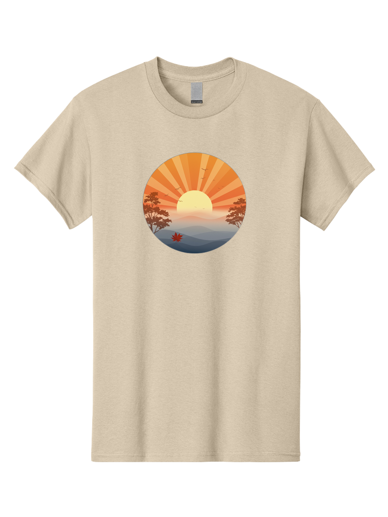 Sunset-Landscape Men'S Graphic Tee, 100% Cotton, Comfortable Casual Summer Wear, Machine Washable, Vintage Camera, Old Camera, Antique Camera, Black Camera, Classic Photography, Photography Equipment, Nostalgic Device, Film Camera, Camera Art Bah208