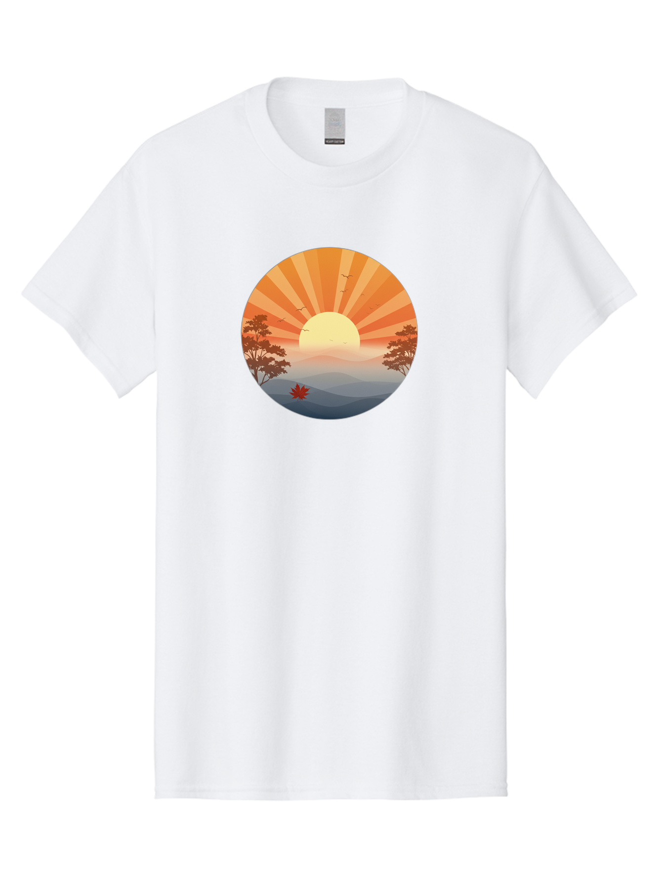 Sunset-Landscape Men'S Graphic Tee, 100% Cotton, Comfortable Casual Summer Wear, Machine Washable, Vintage Camera, Old Camera, Antique Camera, Black Camera, Classic Photography, Photography Equipment, Nostalgic Device, Film Camera, Camera Art Bah208