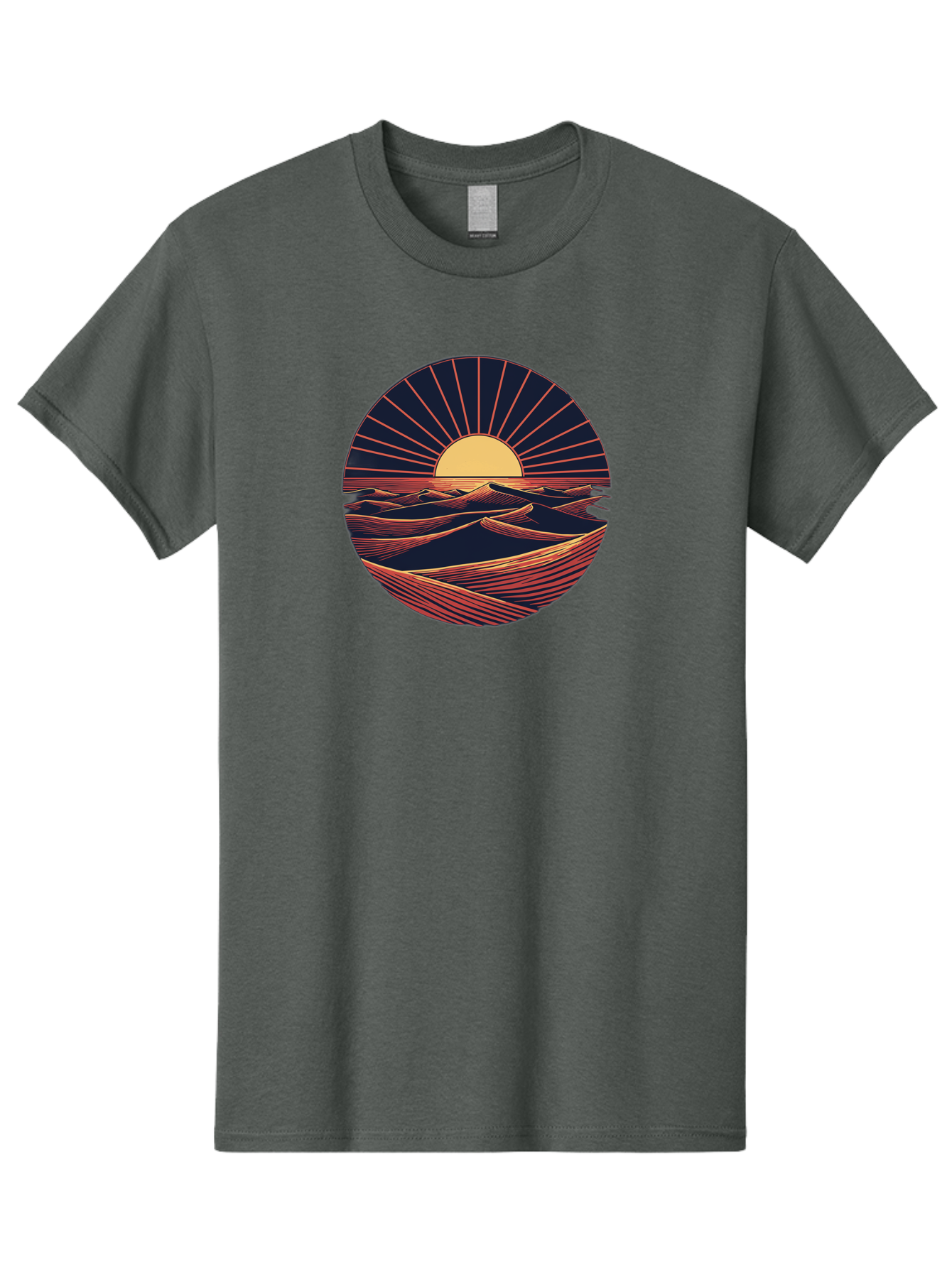 Sunset-Over-Waves Men'S Graphic Tee, 100% Cotton, Comfortable Casual Summer Wear, Machine Washable, Vintage Camera, Old Camera, Antique Camera, Black Camera, Classic Photography, Photography Equipment, Nostalgic Device, Film Camera, Camera Art Bah209