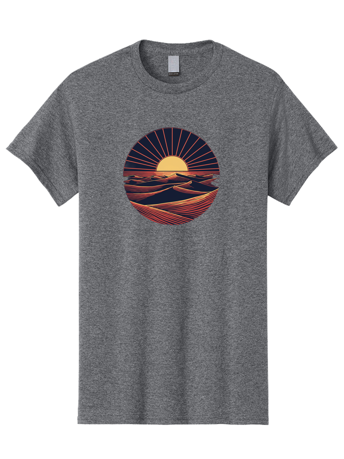 Sunset-Over-Waves Men'S Graphic Tee, 100% Cotton, Comfortable Casual Summer Wear, Machine Washable, Vintage Camera, Old Camera, Antique Camera, Black Camera, Classic Photography, Photography Equipment, Nostalgic Device, Film Camera, Camera Art Bah209