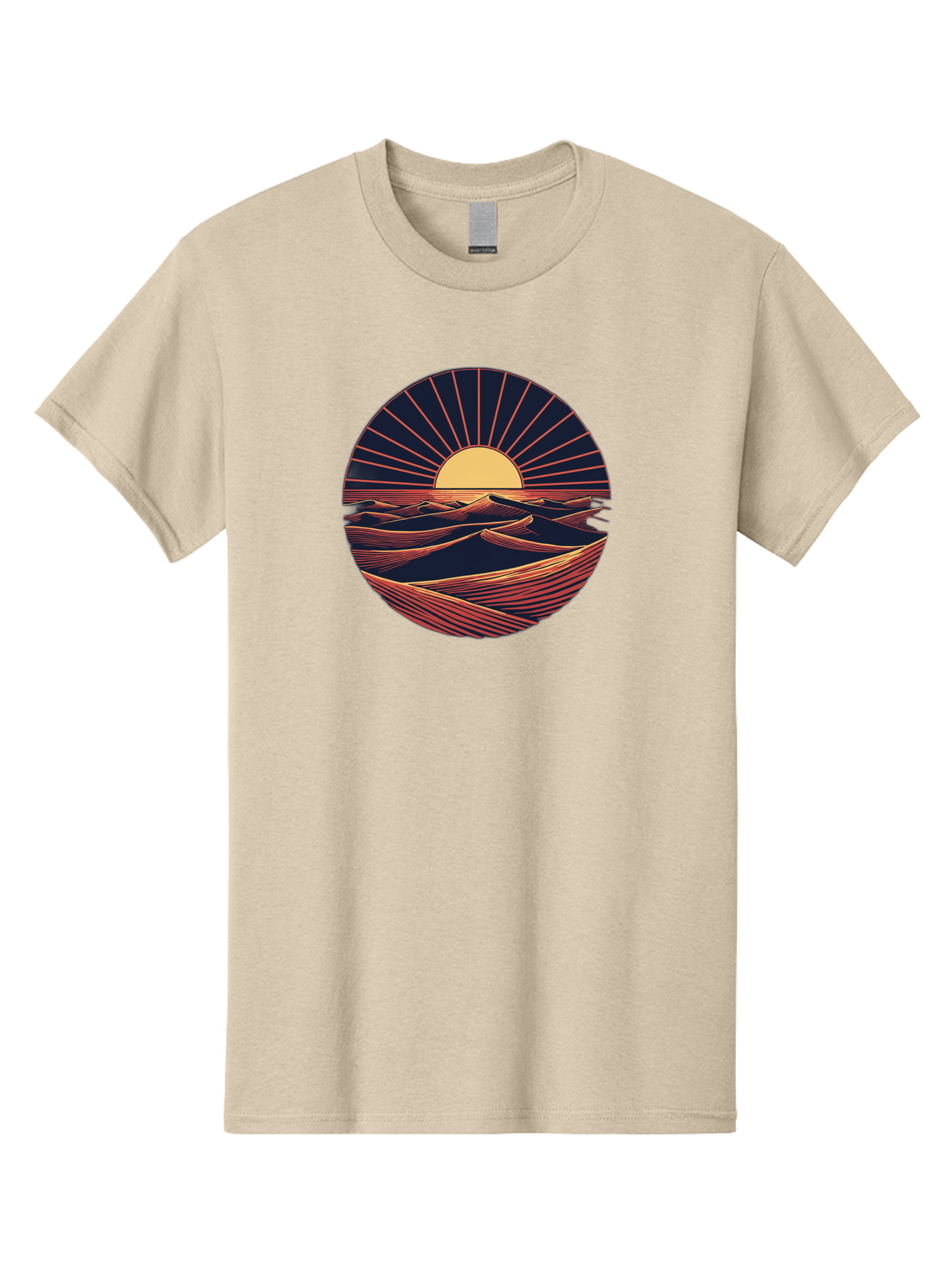 Sunset-Over-Waves Men'S Graphic Tee, 100% Cotton, Comfortable Casual Summer Wear, Machine Washable, Vintage Camera, Old Camera, Antique Camera, Black Camera, Classic Photography, Photography Equipment, Nostalgic Device, Film Camera, Camera Art Bah209
