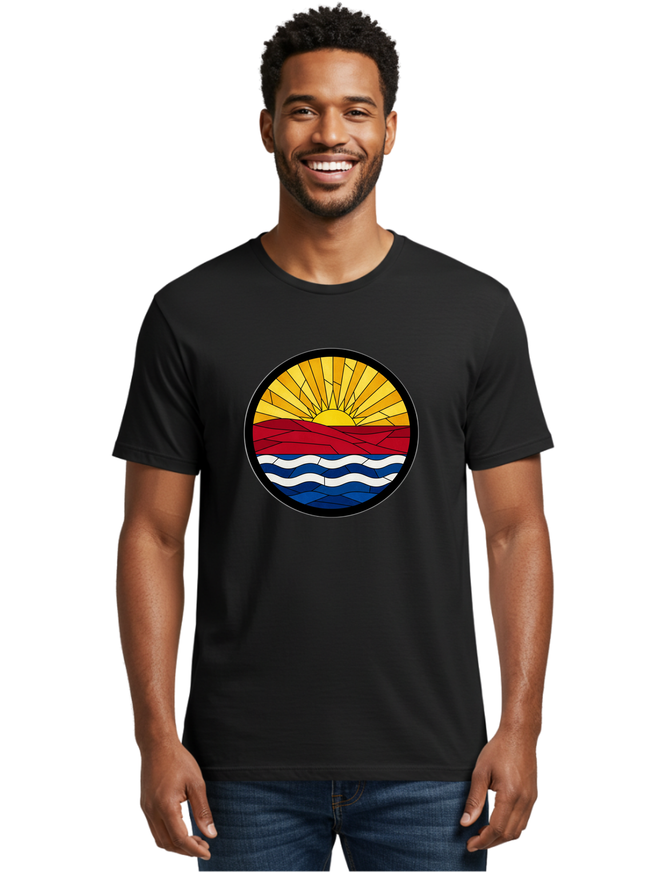 Sunset-Waves Men'S Graphic Tee, 100% Cotton, Comfortable Casual Summer Wear, Machine Washable, Vintage Camera, Old Camera, Antique Camera, Black Camera, Classic Photography, Photography Equipment, Nostalgic Device, Film Camera, Camera Art Bah210