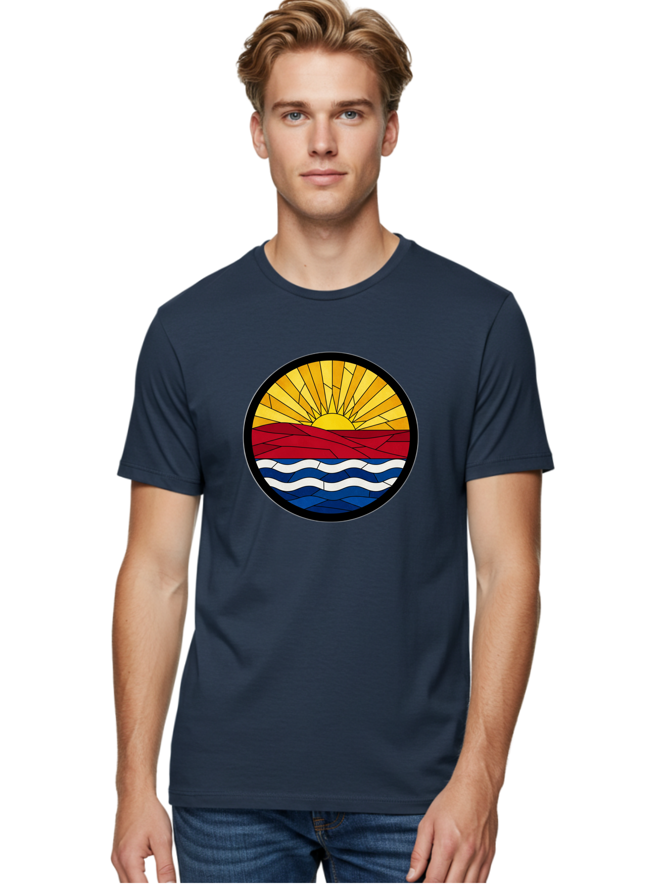 Sunset-Waves Men'S Graphic Tee, 100% Cotton, Comfortable Casual Summer Wear, Machine Washable, Vintage Camera, Old Camera, Antique Camera, Black Camera, Classic Photography, Photography Equipment, Nostalgic Device, Film Camera, Camera Art Bah210