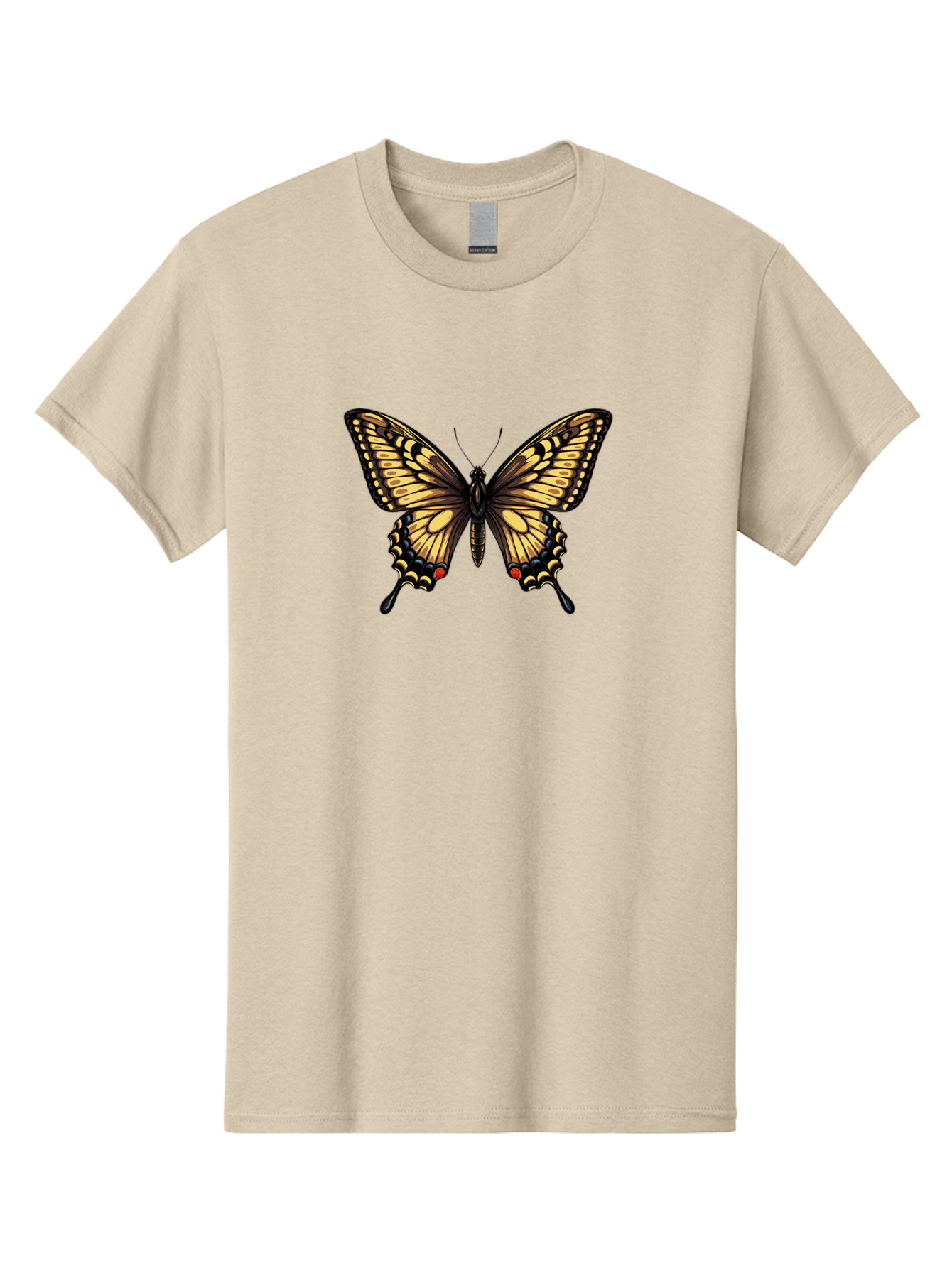 Swallowtail-Butterfly Men'S Graphic Tee, 100% Cotton, Comfortable Casual Summer Wear, Machine Washable, Vintage Camera, Old Camera, Antique Camera, Black Camera, Classic Photography, Photography Equipment, Nostalgic Device, Film Camera, Bah215
