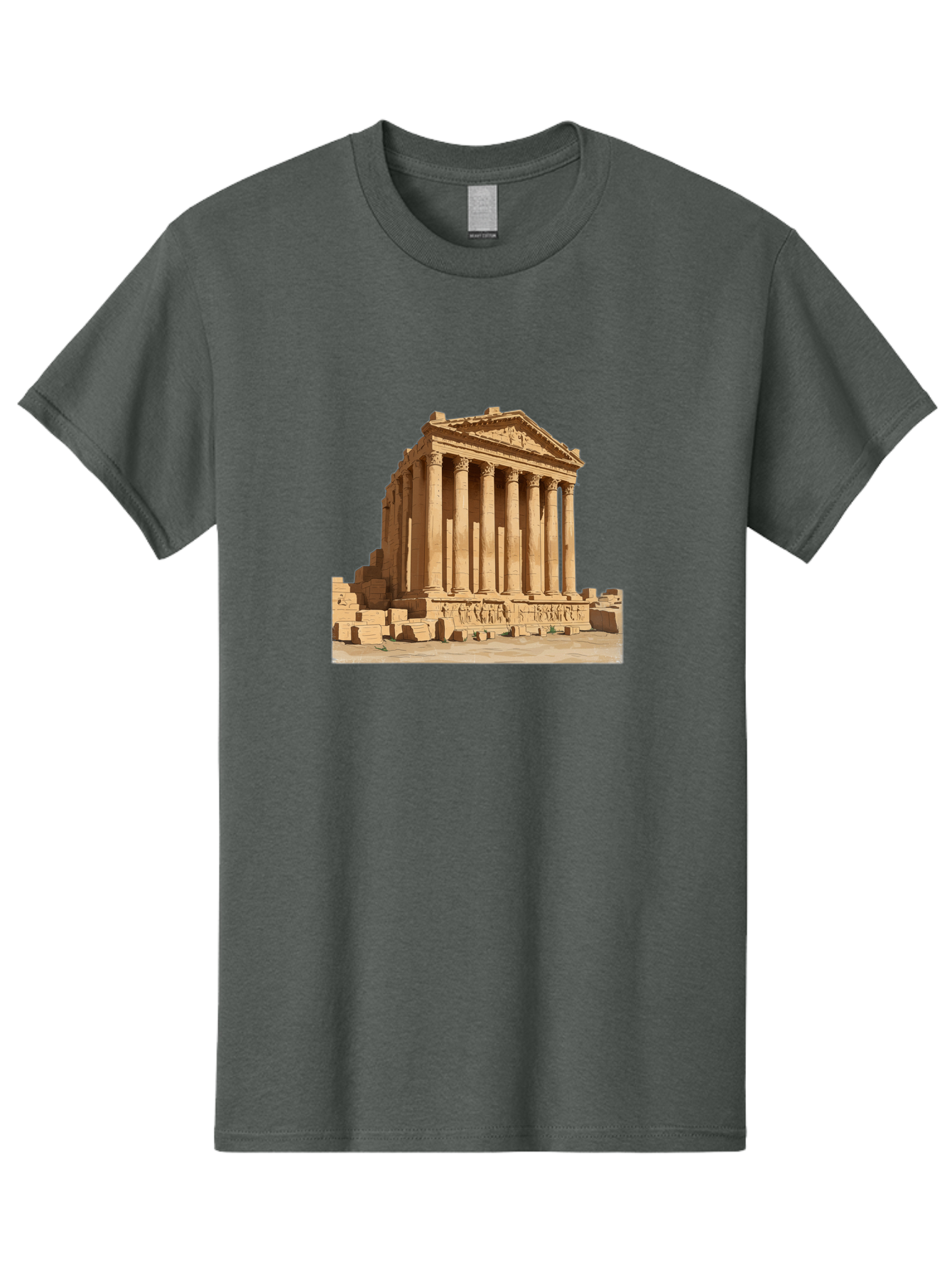 Temple-Of-Baalshamin-1 Men'S Graphic Tee, 100% Cotton, Comfortable Casual Summer Wear, Machine Washable, Vintage Camera, Old Camera, Antique Camera, Black Camera, Classic Photography, Photography Equipment, Nostalgic Device, Film Camera, Bah230