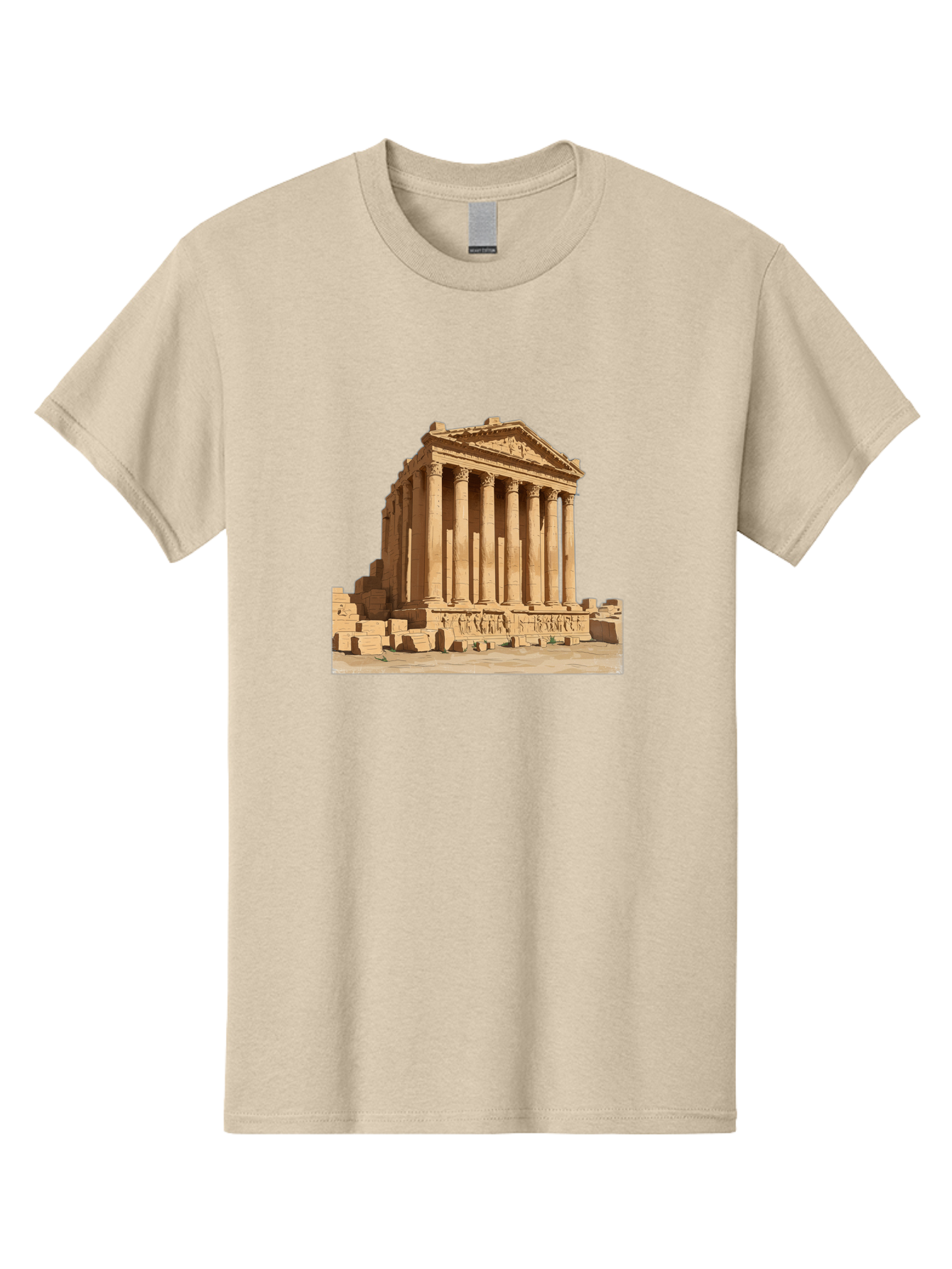 Temple-Of-Baalshamin-1 Men'S Graphic Tee, 100% Cotton, Comfortable Casual Summer Wear, Machine Washable, Vintage Camera, Old Camera, Antique Camera, Black Camera, Classic Photography, Photography Equipment, Nostalgic Device, Film Camera, Bah230