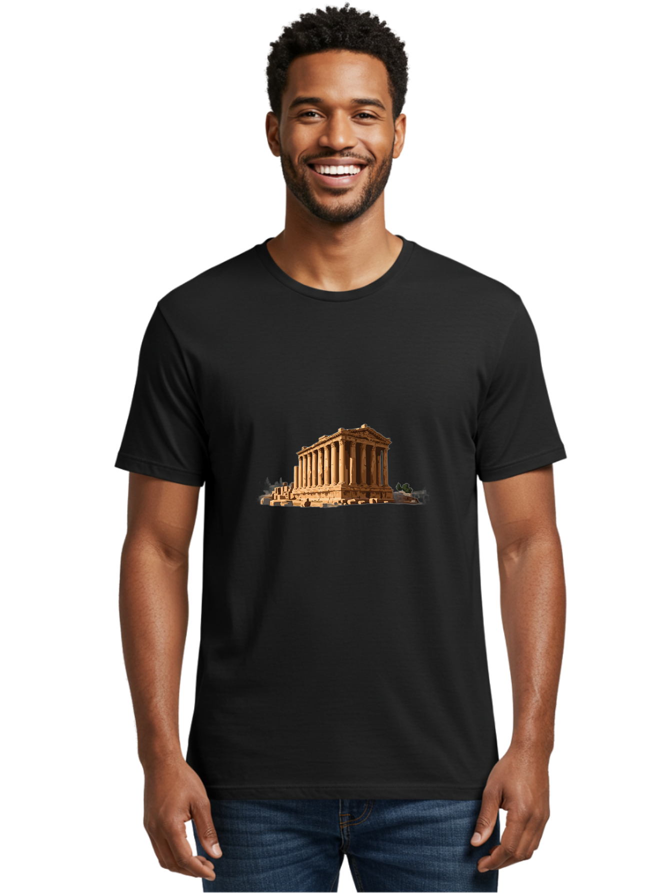Temple-Of-Jupiter Men'S Graphic Tee, 100% Cotton, Comfortable Casual Summer Wear, Machine Washable, Vintage Camera, Old Camera, Antique Camera, Black Camera, Classic Photography, Photography Equipment, Nostalgic Device, Film Camera, Camera Art Bah232