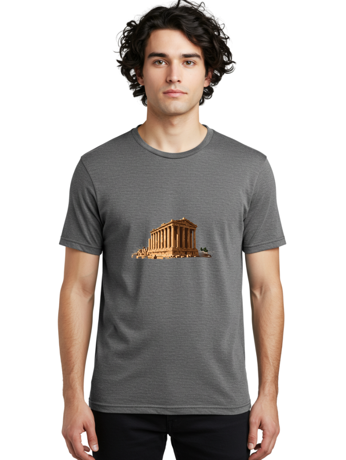 Temple-Of-Jupiter Men'S Graphic Tee, 100% Cotton, Comfortable Casual Summer Wear, Machine Washable, Vintage Camera, Old Camera, Antique Camera, Black Camera, Classic Photography, Photography Equipment, Nostalgic Device, Film Camera, Camera Art Bah232