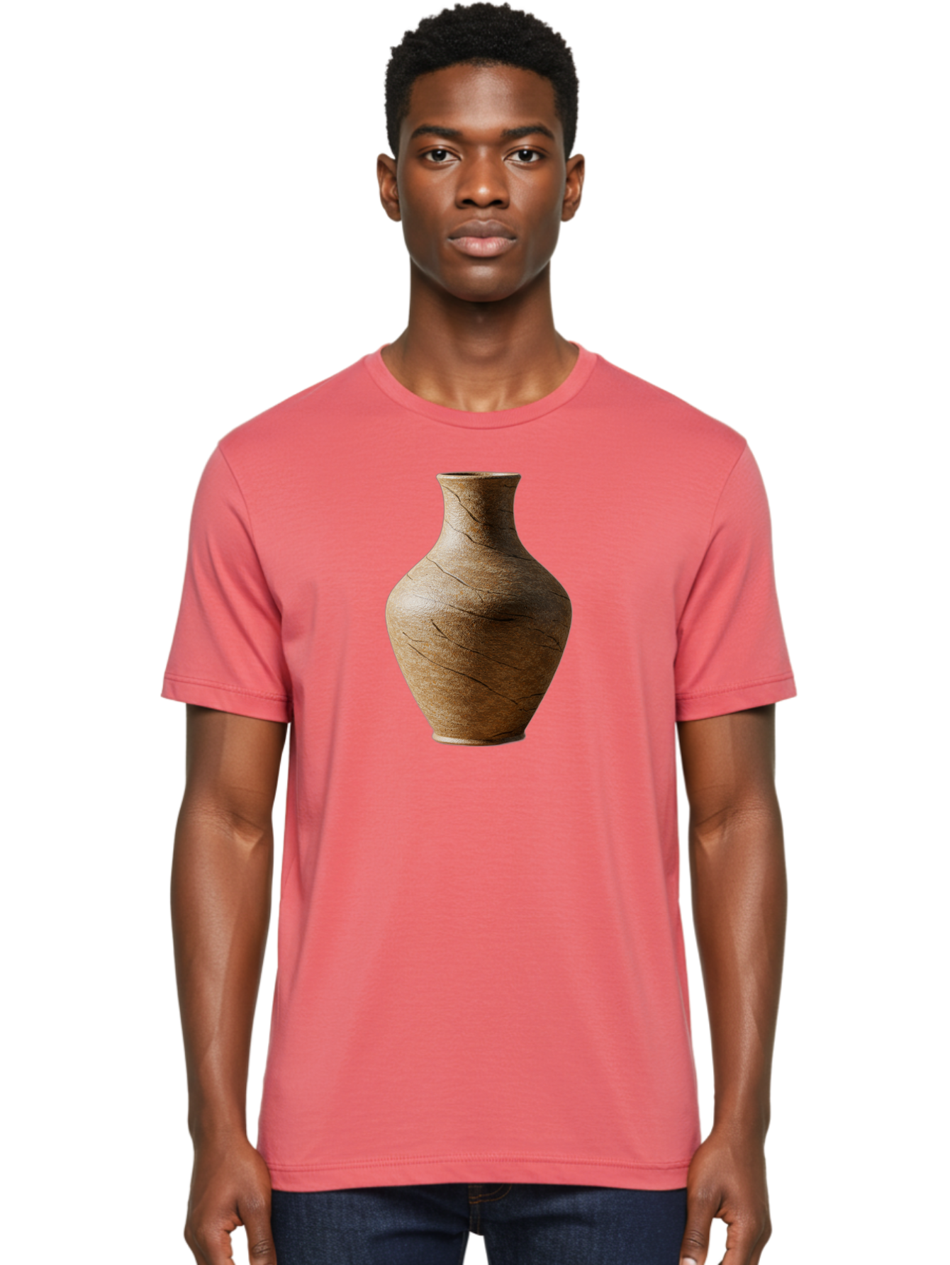 Terracotta-Vase Men'S Graphic Tee, 100% Cotton, Comfortable Casual Summer Wear, Machine Washable, Vintage Camera, Old Camera, Antique Camera, Black Camera, Classic Photography, Photography Equipment, Nostalgic Device, Film Camera, Camera Art Bah239