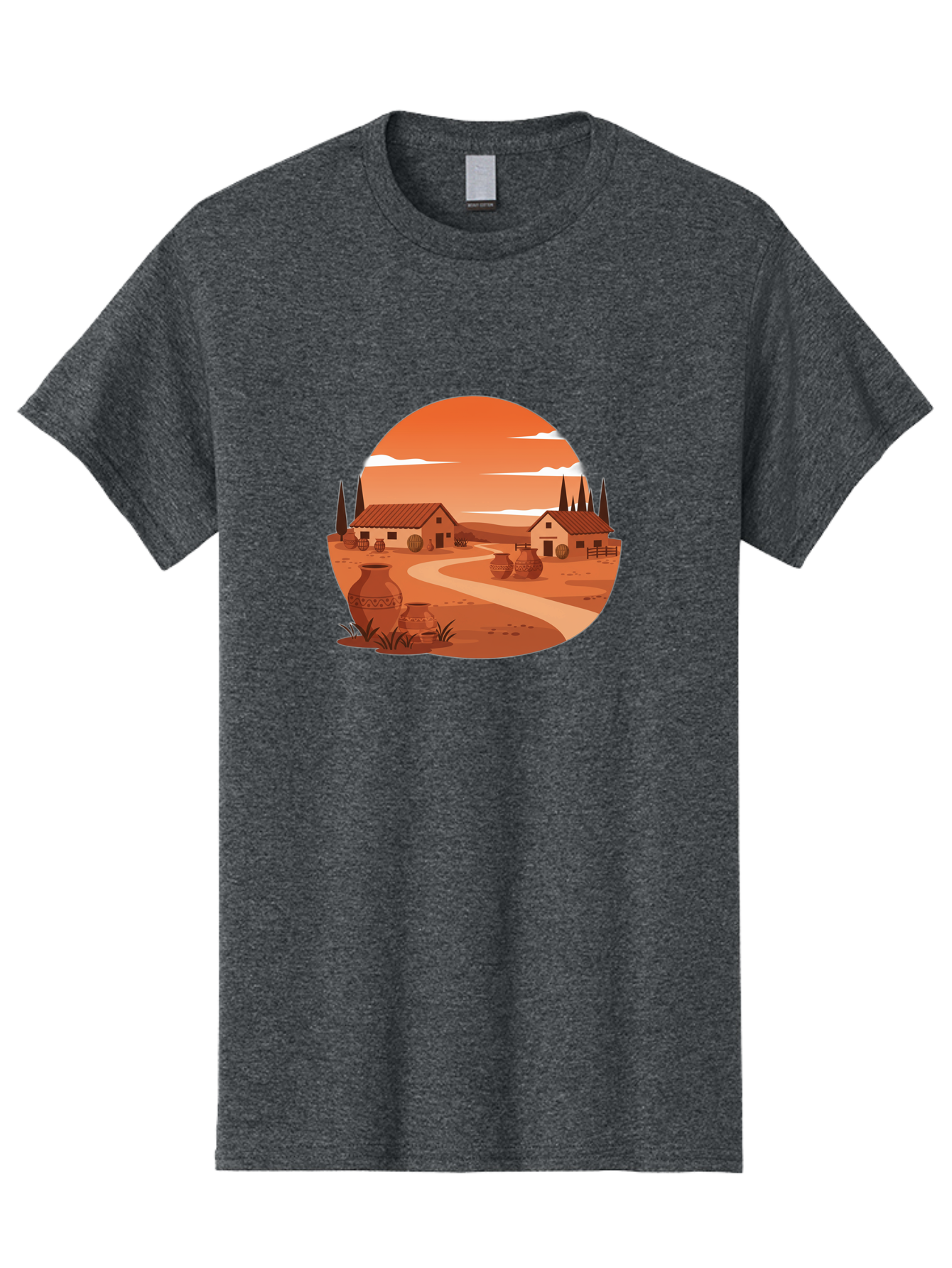 Terracotta-Village Men'S Graphic Tee, 100% Cotton, Comfortable Casual Summer Wear, Machine Washable, Vintage Camera, Old Camera, Antique Camera, Black Camera, Classic Photography, Photography Equipment, Nostalgic Device, Film Camera, Bah240