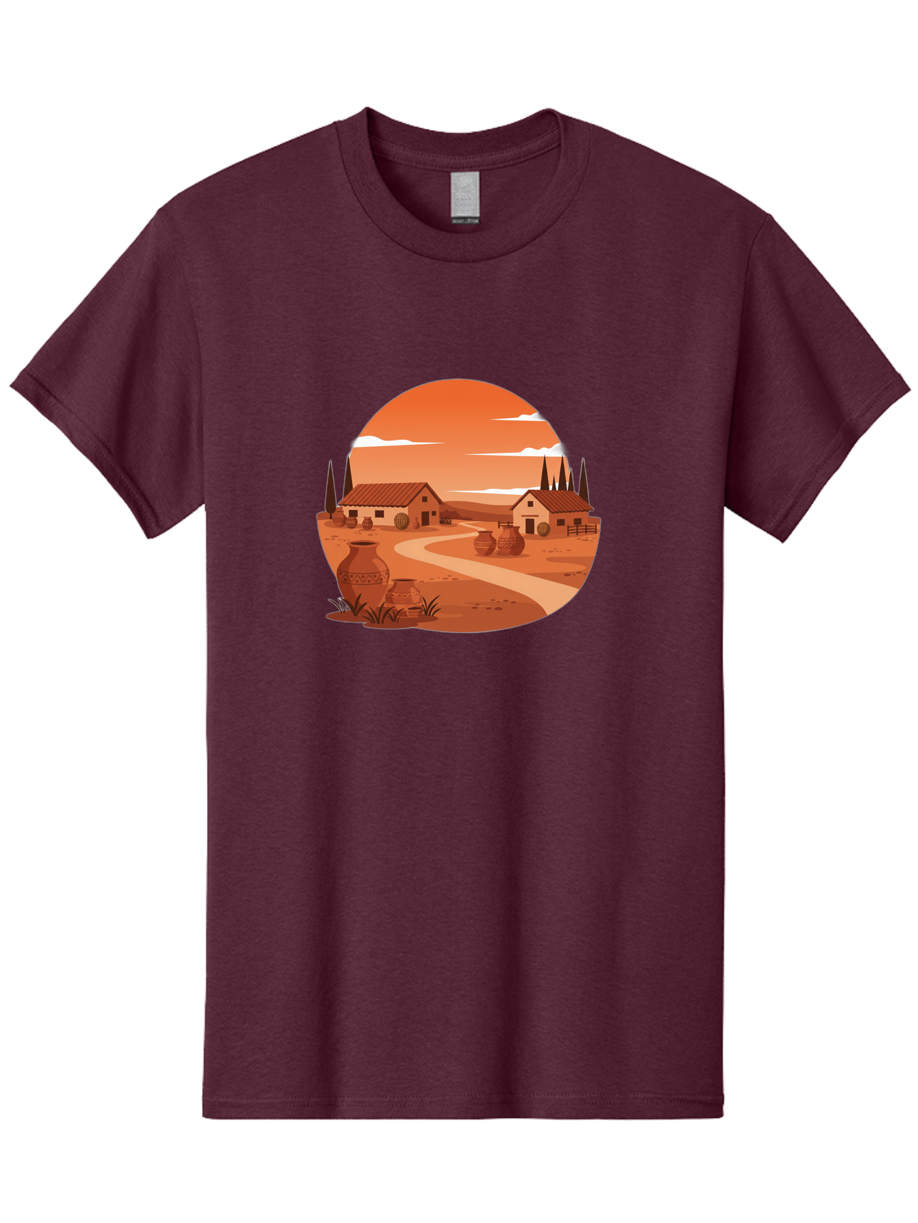 Terracotta-Village Men'S Graphic Tee, 100% Cotton, Comfortable Casual Summer Wear, Machine Washable, Vintage Camera, Old Camera, Antique Camera, Black Camera, Classic Photography, Photography Equipment, Nostalgic Device, Film Camera, Bah240