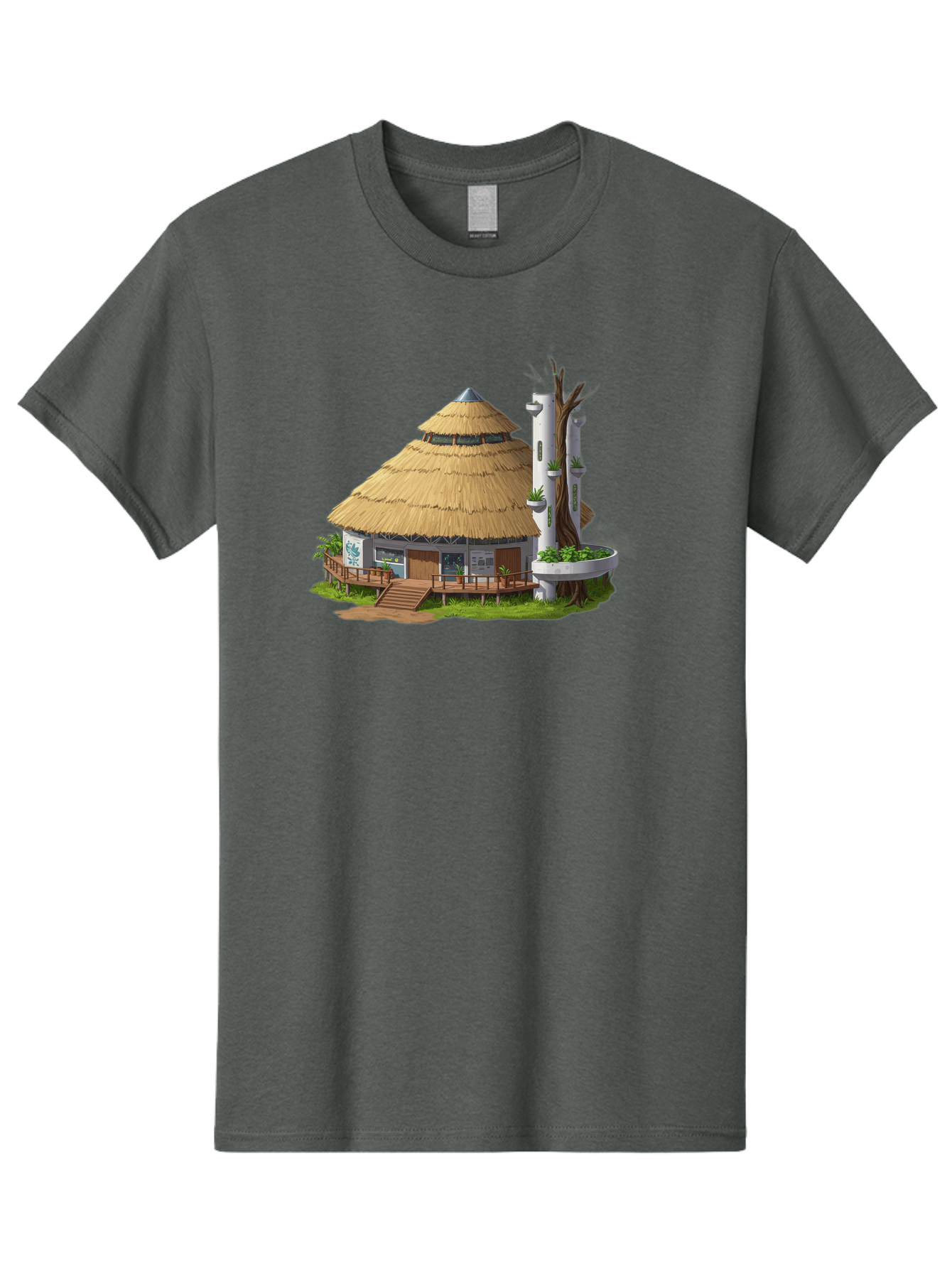 Thatched-Roof-Hut Men'S Graphic Tee, 100% Cotton, Comfortable Casual Summer Wear, Machine Washable, Vintage Camera, Old Camera, Antique Camera, Black Camera, Classic Photography, Photography Equipment, Nostalgic Device, Film Camera, Camera Art Bah245