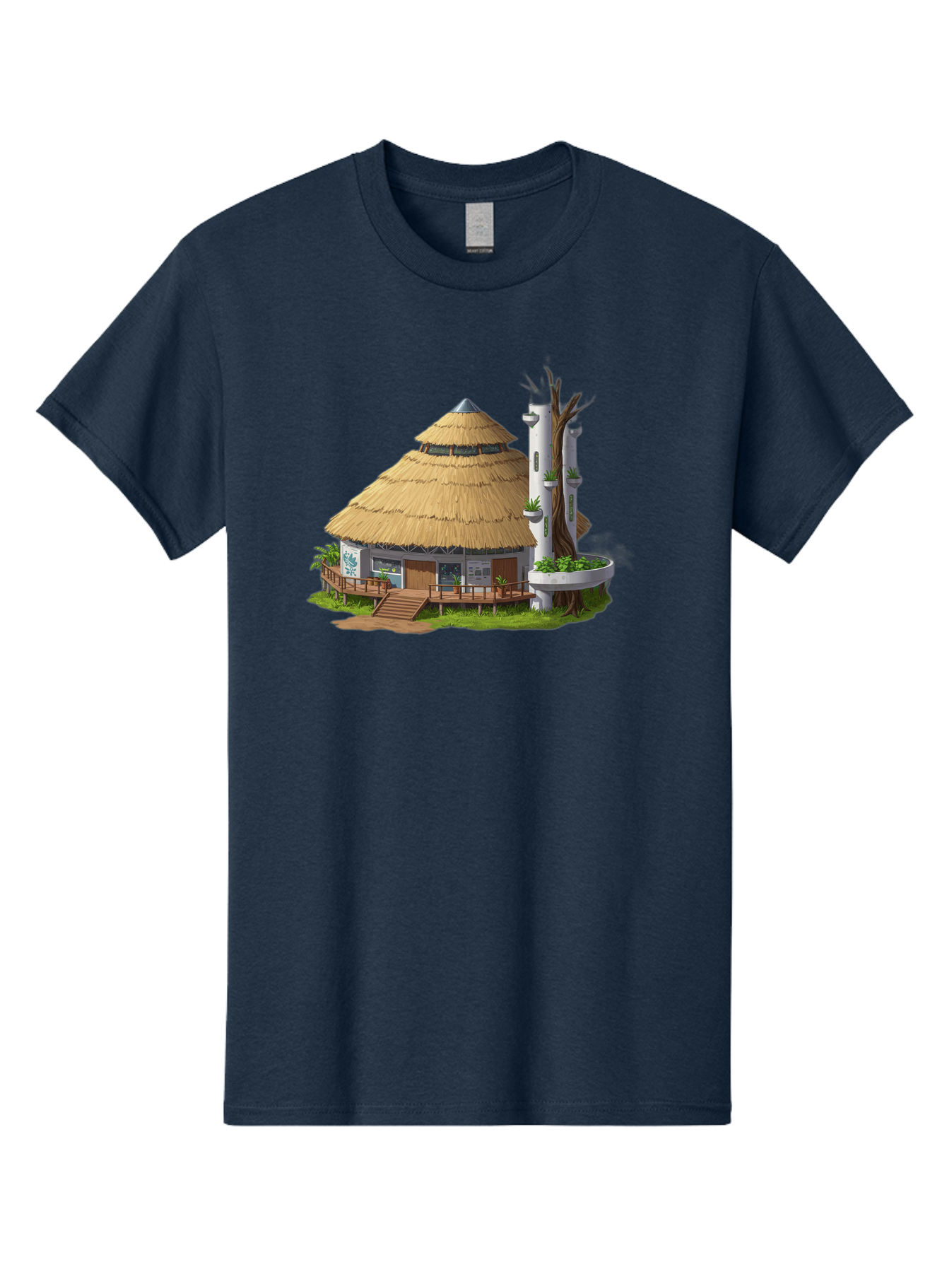 Thatched-Roof-Hut Men'S Graphic Tee, 100% Cotton, Comfortable Casual Summer Wear, Machine Washable, Vintage Camera, Old Camera, Antique Camera, Black Camera, Classic Photography, Photography Equipment, Nostalgic Device, Film Camera, Camera Art Bah245