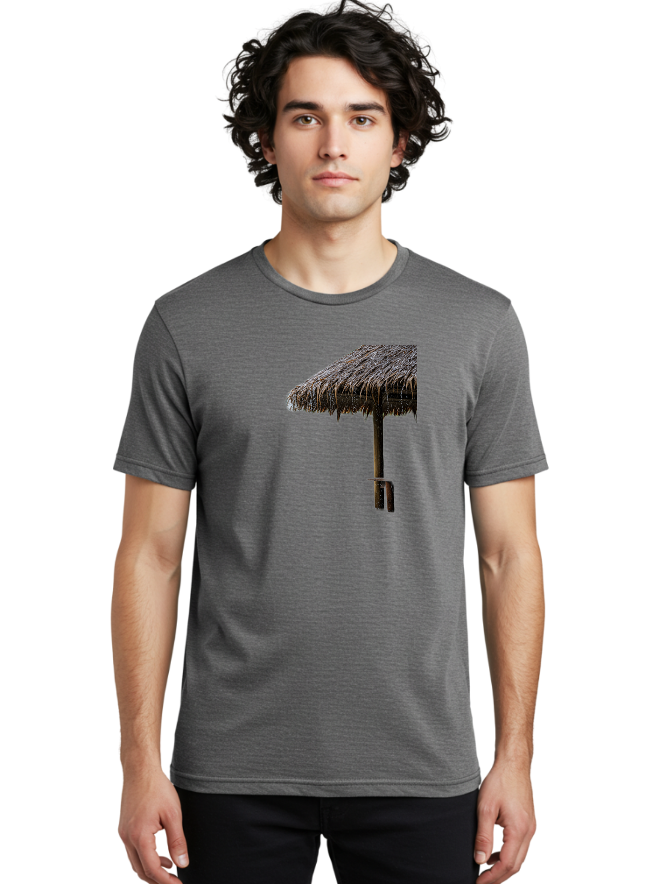 Thatched-Umbrella Men'S Graphic Tee, 100% Cotton, Comfortable Casual Summer Wear, Machine Washable, Vintage Camera, Old Camera, Antique Camera, Black Camera, Classic Photography, Photography Equipment, Nostalgic Device, Film Camera, Camera Art Bah246