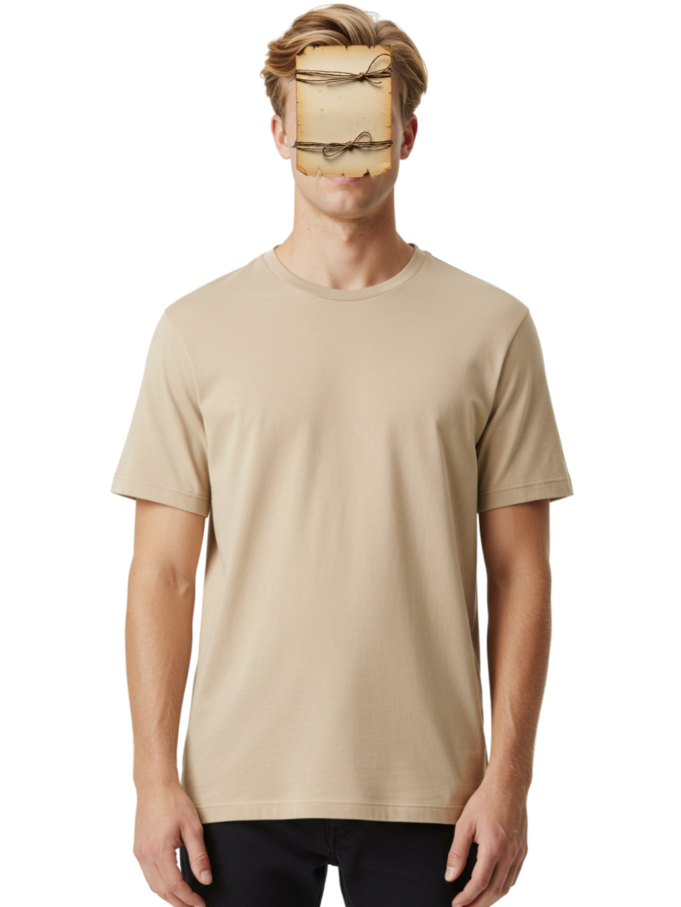 Tied-Parchment Men'S Graphic Tee, 100% Cotton, Comfortable Casual Summer Wear, Machine Washable, Vintage Camera, Old Camera, Antique Camera, Black Camera, Classic Photography, Photography Equipment, Nostalgic Device, Film Camera, Camera Art Bah263