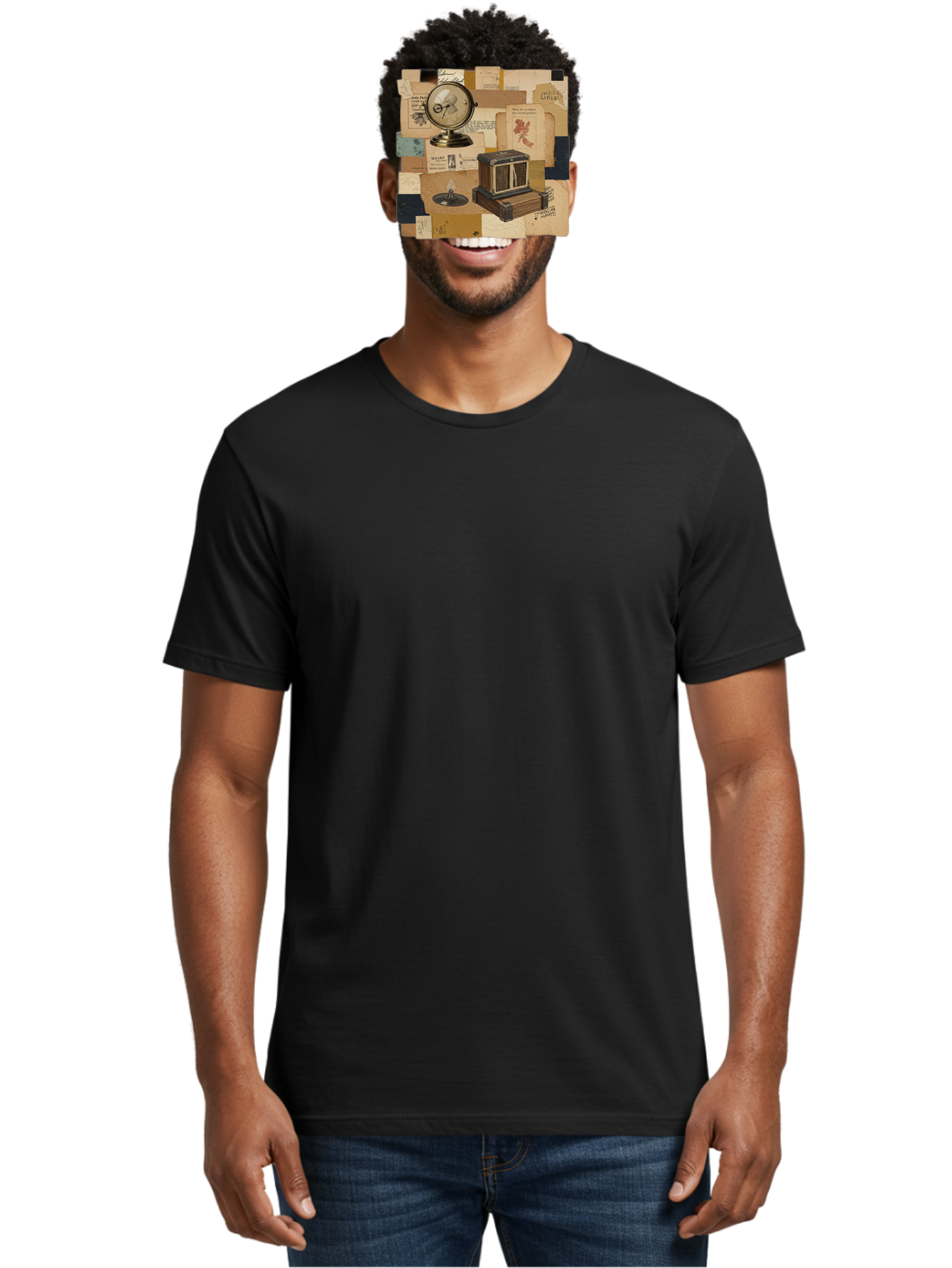 Timepiece-Cage-And-Candle Men'S Graphic Tee, 100% Cotton, Comfortable Casual Summer Wear, Machine Washable, Vintage Camera, Old Camera, Antique Camera, Black Camera, Classic Photography, Photography Equipment, Nostalgic Device, Film Camera, Bah265