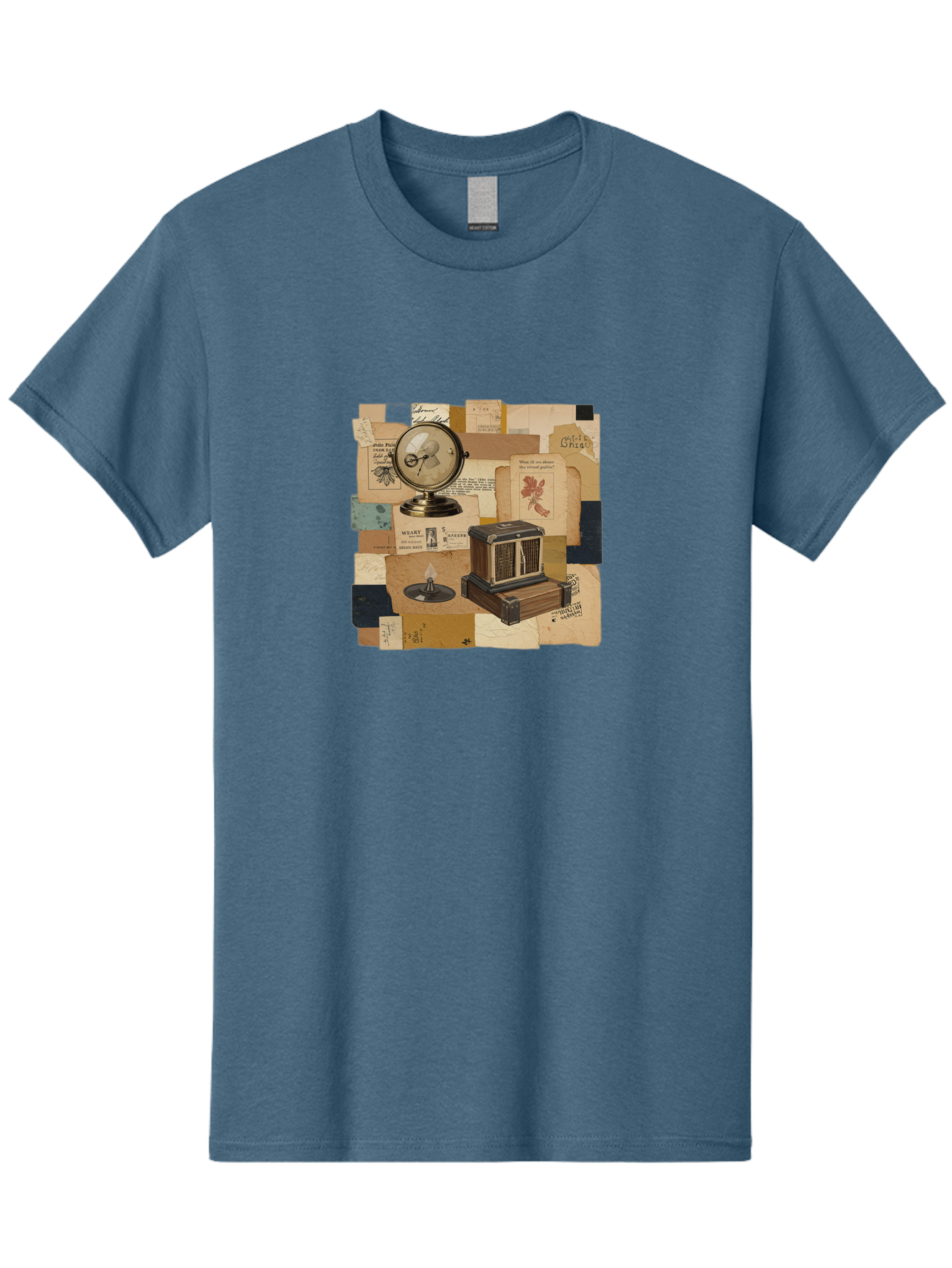 Timepiece-Cage-And-Candle Men'S Graphic Tee, 100% Cotton, Comfortable Casual Summer Wear, Machine Washable, Vintage Camera, Old Camera, Antique Camera, Black Camera, Classic Photography, Photography Equipment, Nostalgic Device, Film Camera, Bah265