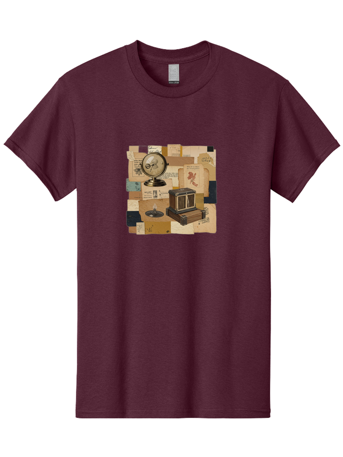 Timepiece-Cage-And-Candle Men'S Graphic Tee, 100% Cotton, Comfortable Casual Summer Wear, Machine Washable, Vintage Camera, Old Camera, Antique Camera, Black Camera, Classic Photography, Photography Equipment, Nostalgic Device, Film Camera, Bah265