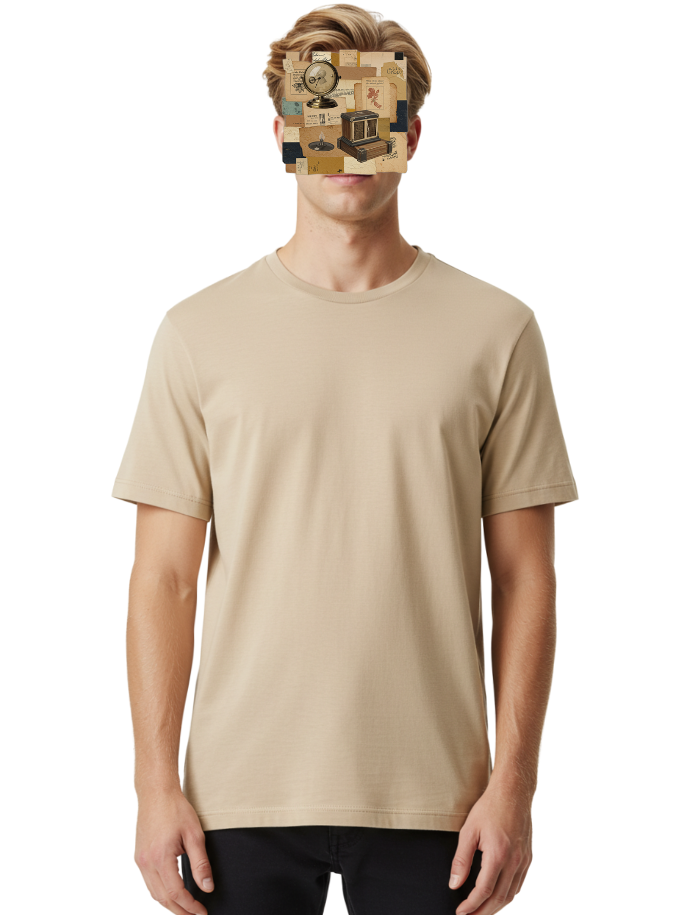 Timepiece-Cage-And-Candle Men'S Graphic Tee, 100% Cotton, Comfortable Casual Summer Wear, Machine Washable, Vintage Camera, Old Camera, Antique Camera, Black Camera, Classic Photography, Photography Equipment, Nostalgic Device, Film Camera, Bah265