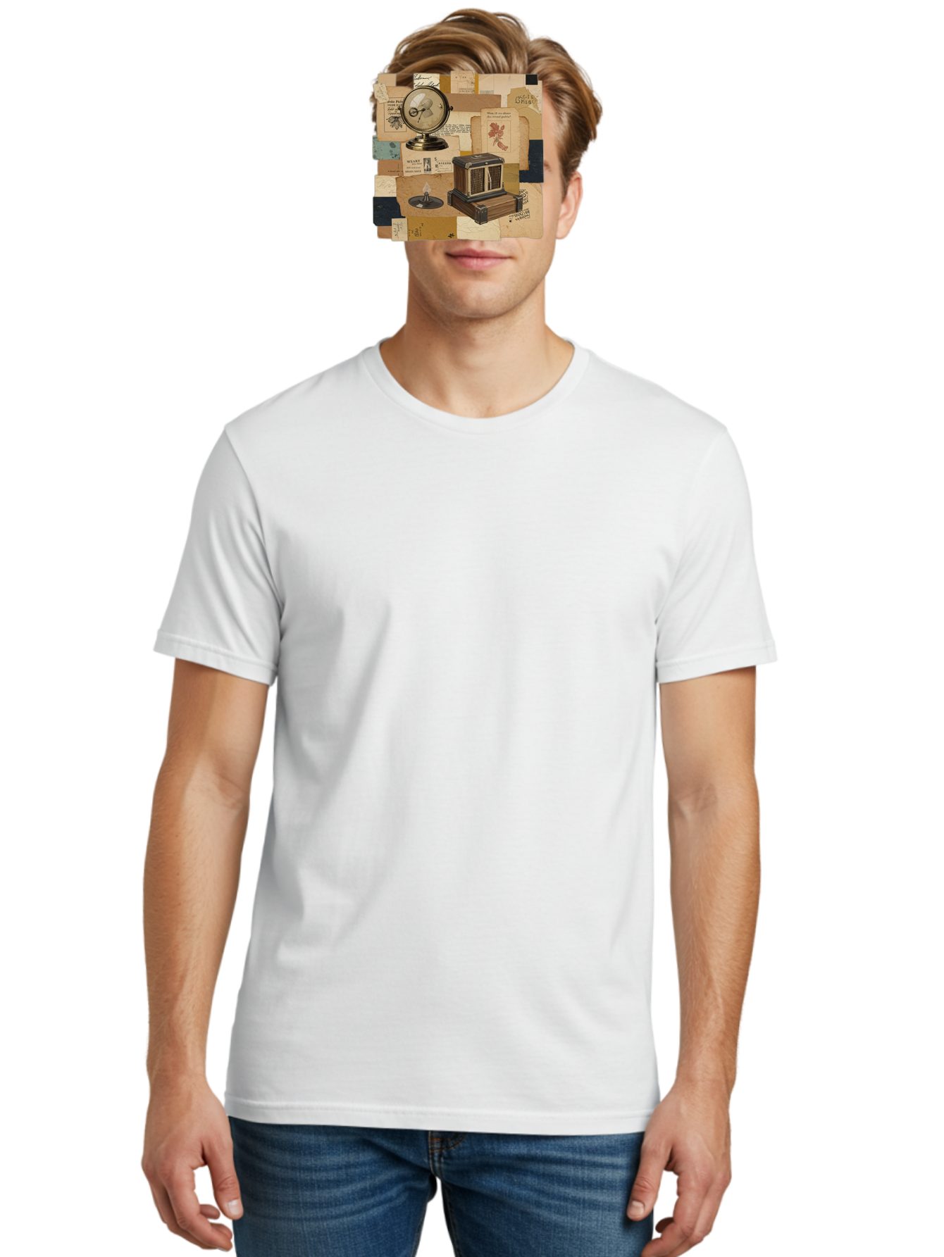 Timepiece-Cage-And-Candle Men'S Graphic Tee, 100% Cotton, Comfortable Casual Summer Wear, Machine Washable, Vintage Camera, Old Camera, Antique Camera, Black Camera, Classic Photography, Photography Equipment, Nostalgic Device, Film Camera, Bah265